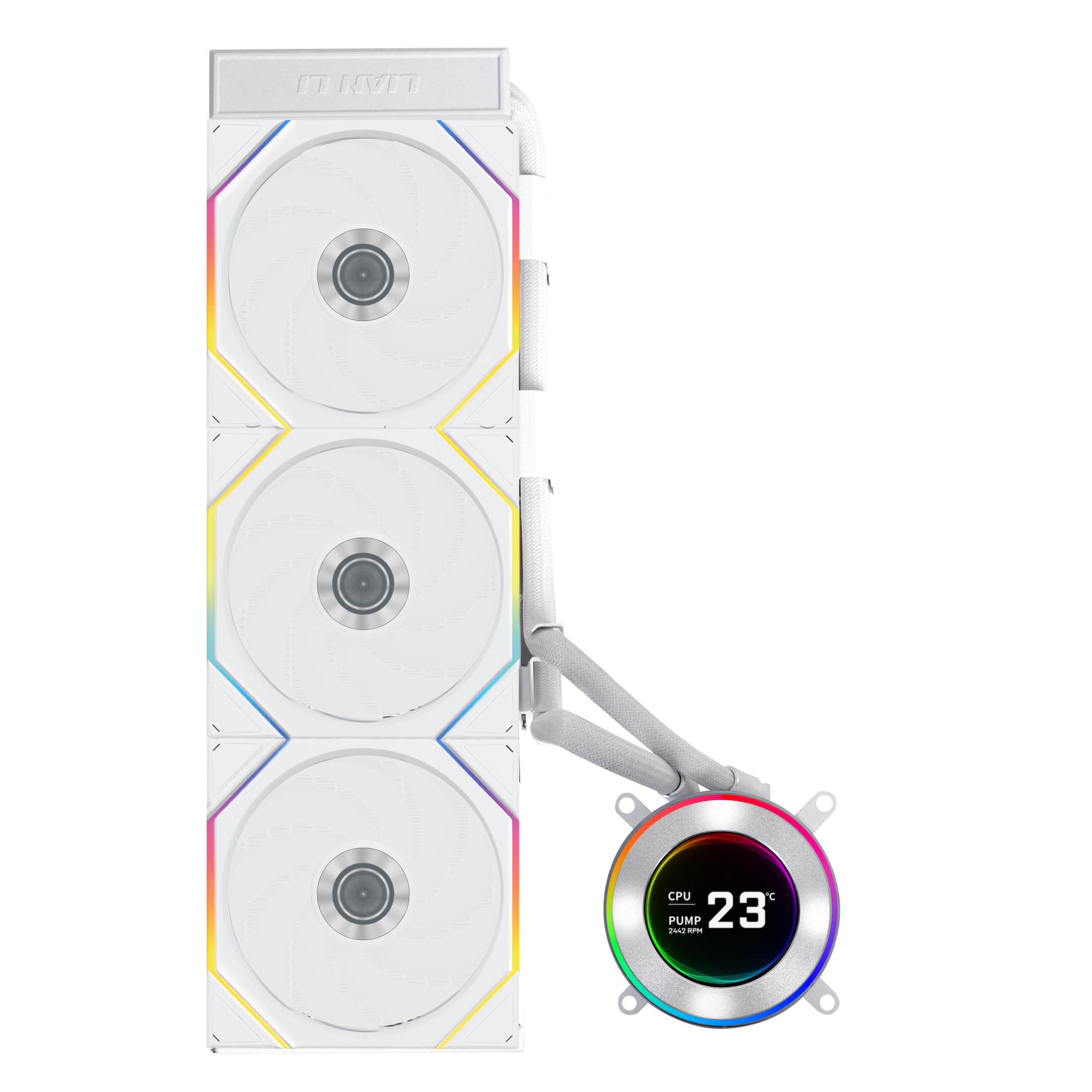 Lian Li Refroidissement par eau Hydroshift II LCD-C 360TL / GHS2LCD36TW Blanc