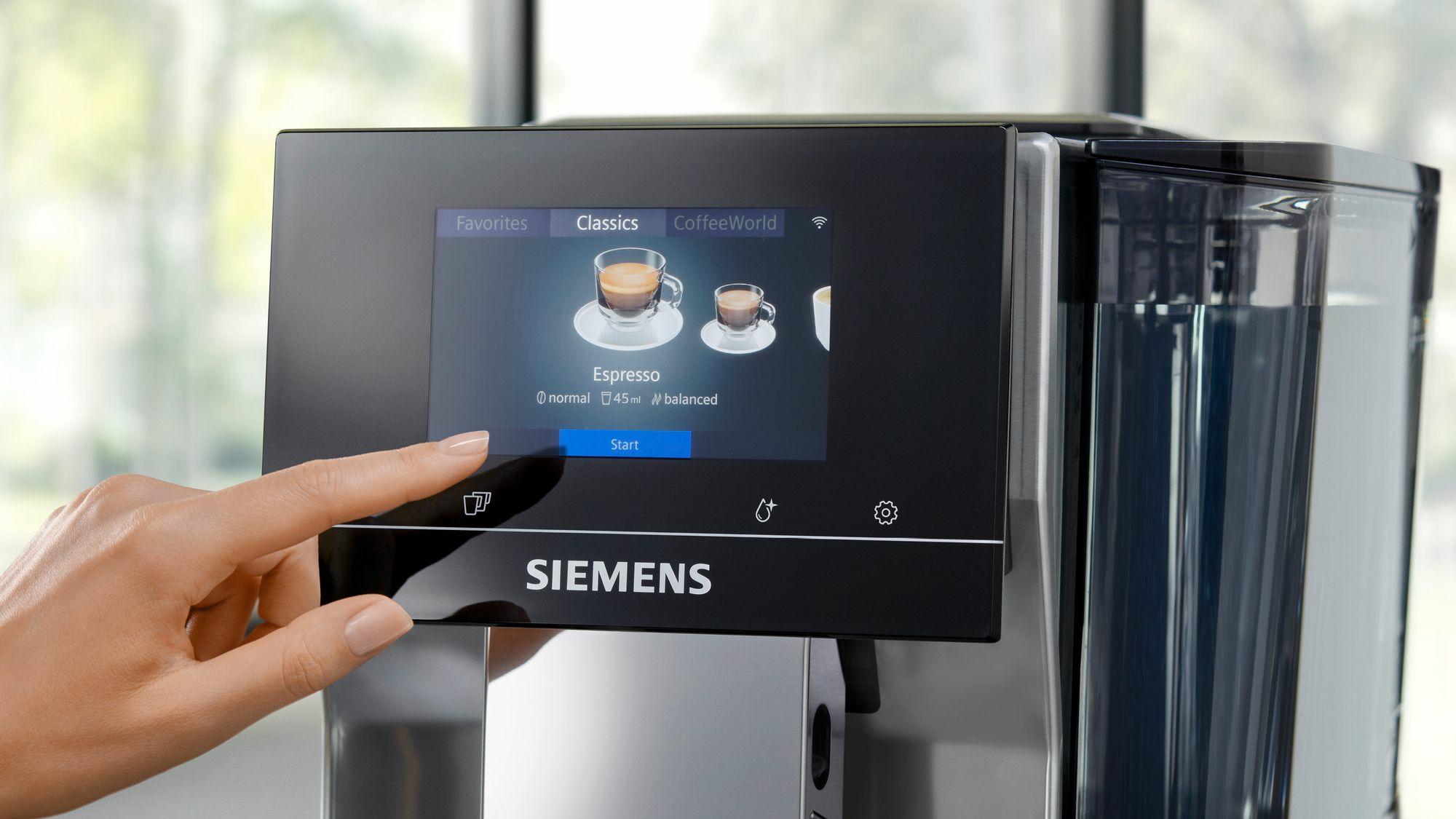 Siemens Máquina de café totalmente automática EQ.700 classic / TP715D01 Gris
