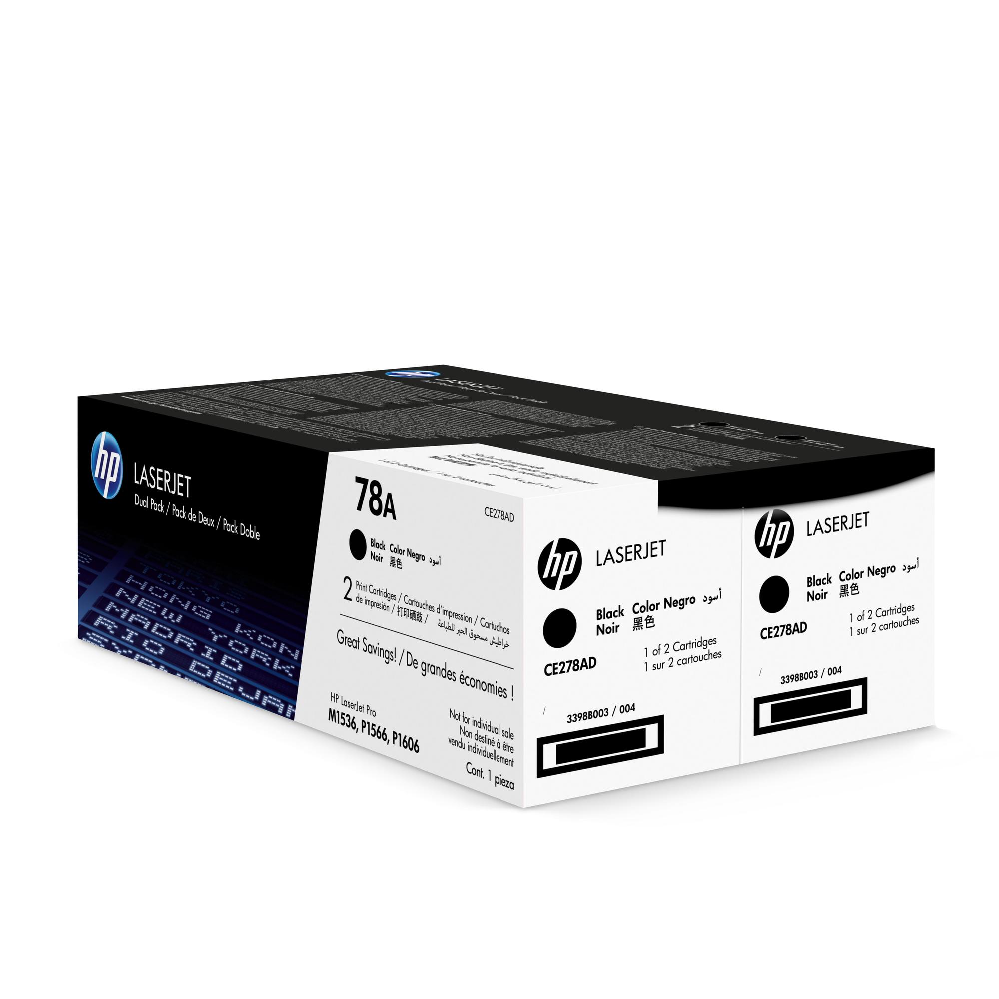 HP Toner 78A / CE278AD Black Doppelpack