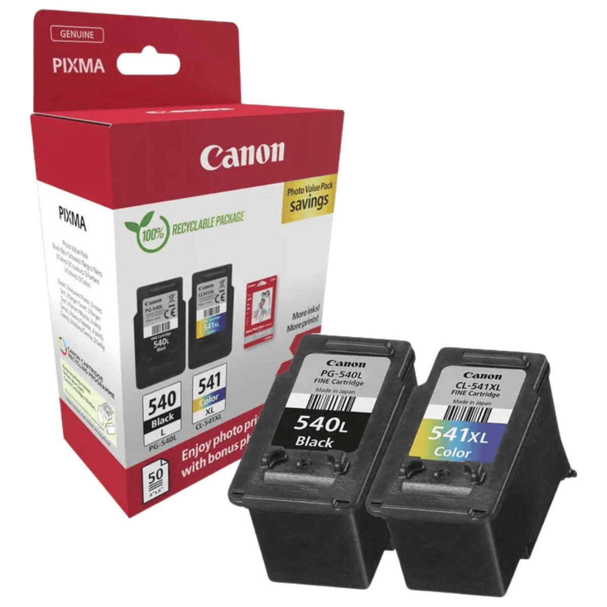 Canon Tinte PG-540L/CL-541XL / 5224B017 2xBK,C,M,Y XL Multipack