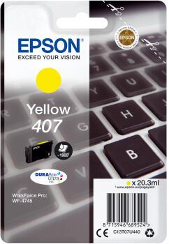 Epson Ink 407 / C13T07U440 Yellow Standard