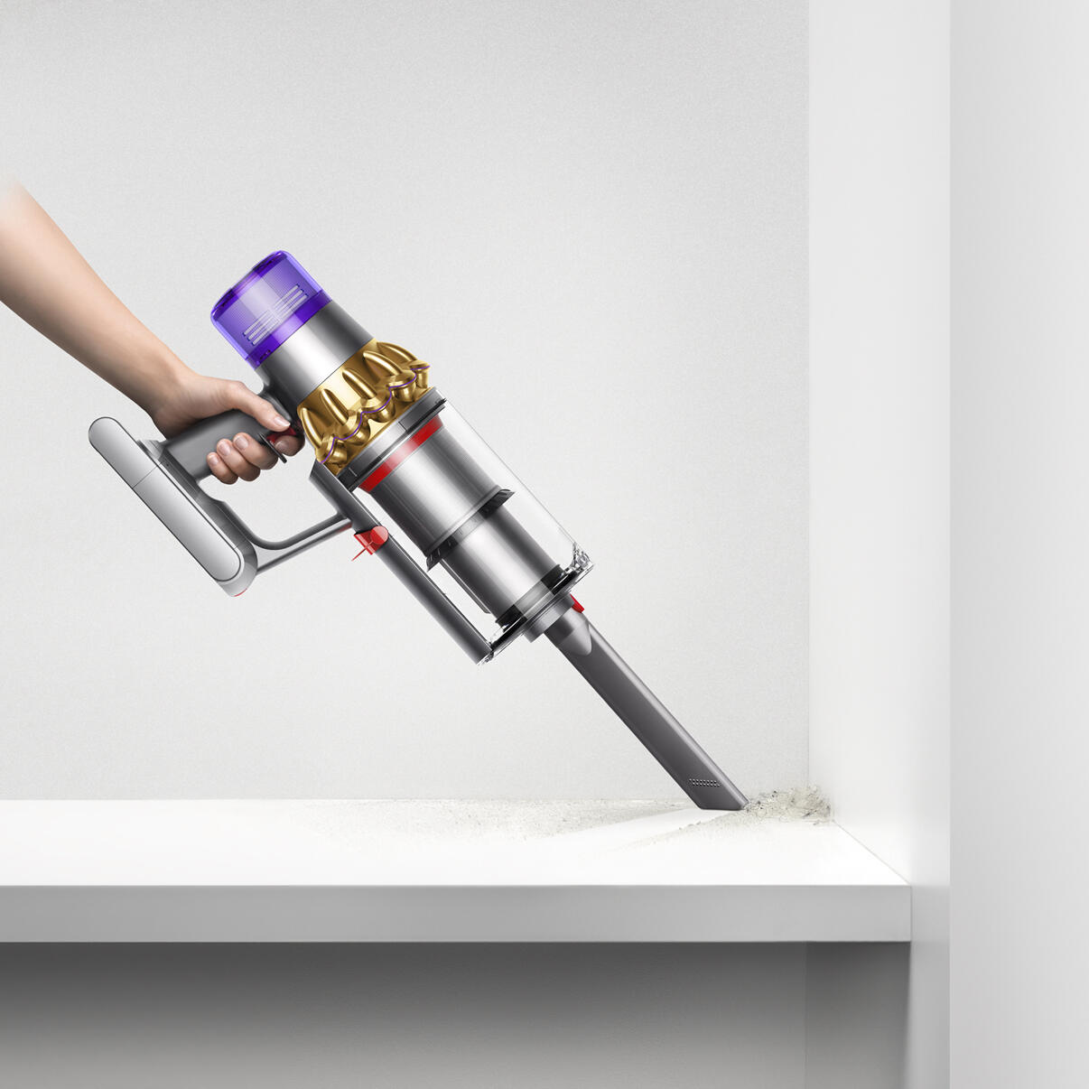 Dyson Aspirateur à main V15 Detect Absolute / 446986-01 Nickel, jaune