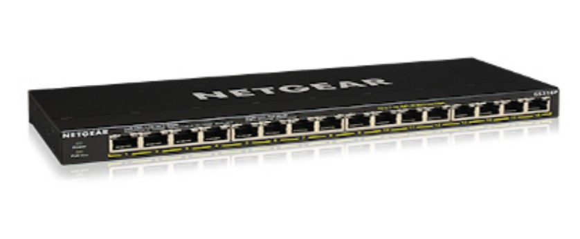 Netgear Interruptor GS316P / GS316P-100EUS Negro