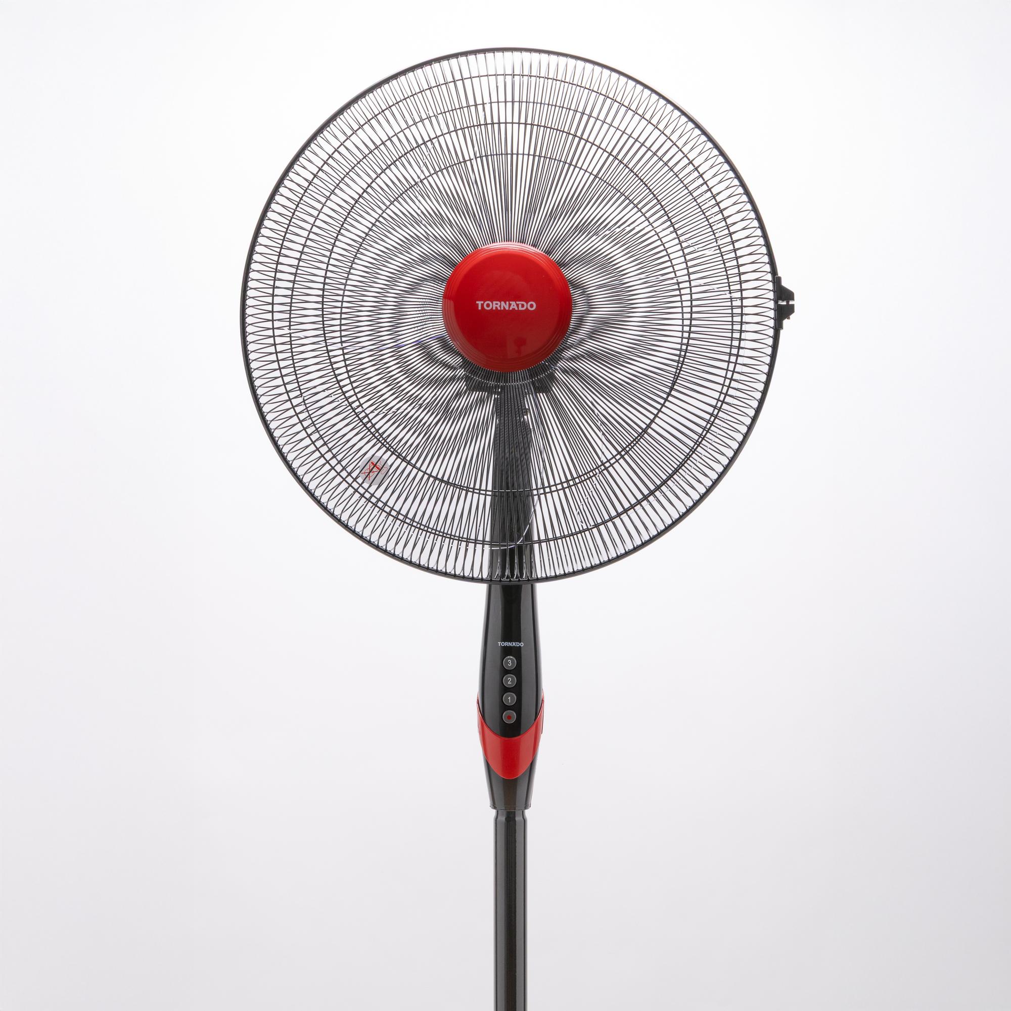 TORNADO Ventilador TSF-18XW / TSF-18XW Negro, rojo