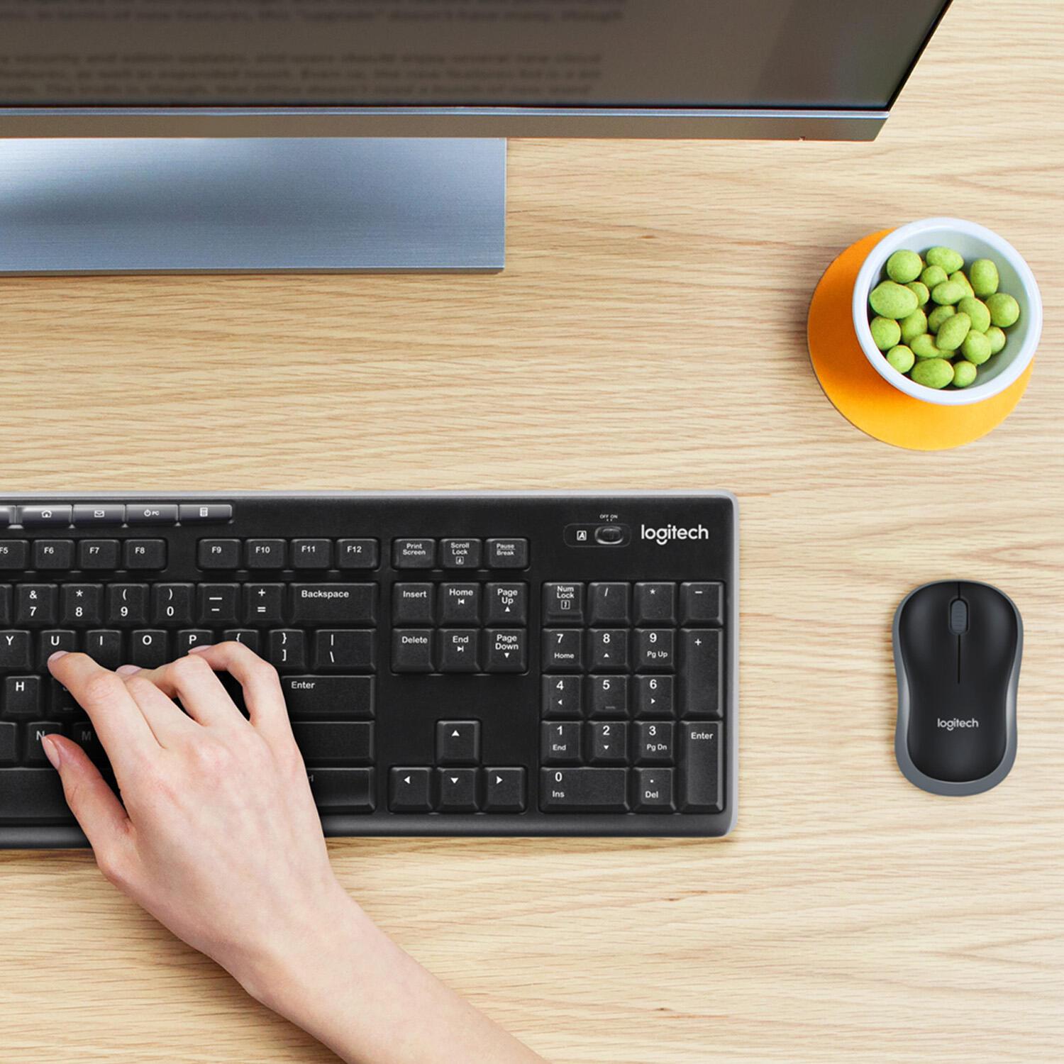Logitech Ensemble souris et clavier MK270 / 920-004509 Noir