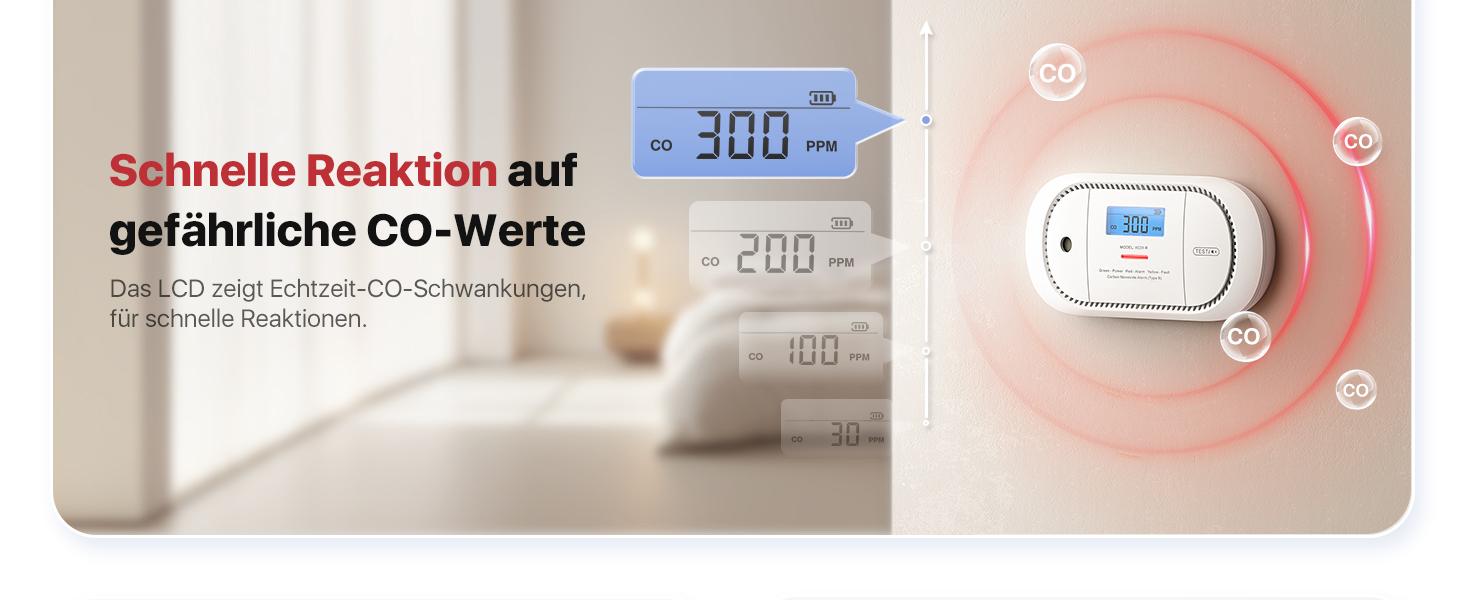 X-Sense Kohlenmonoxidmelder XC01-R / ZASXS00167WEU Weiß