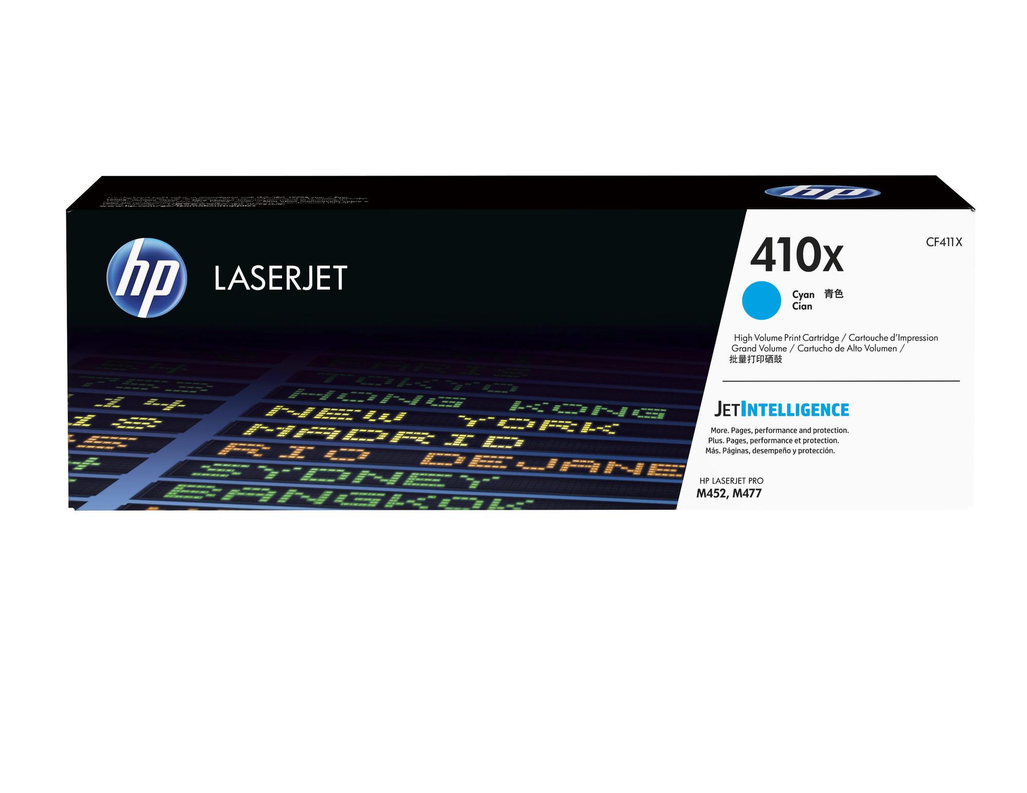 HP Toner 410X / CF411X Cyan XL