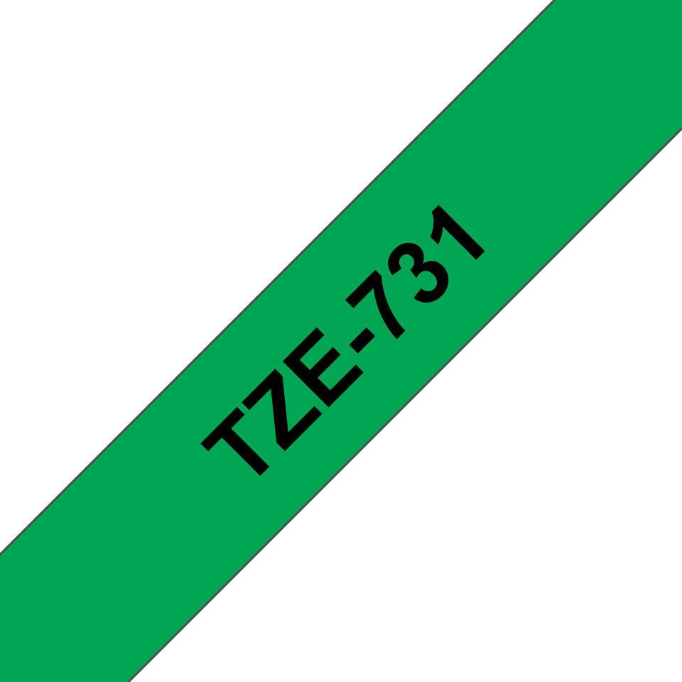 Brother Colour ribbon TZE-731 / TZE731 Black, green