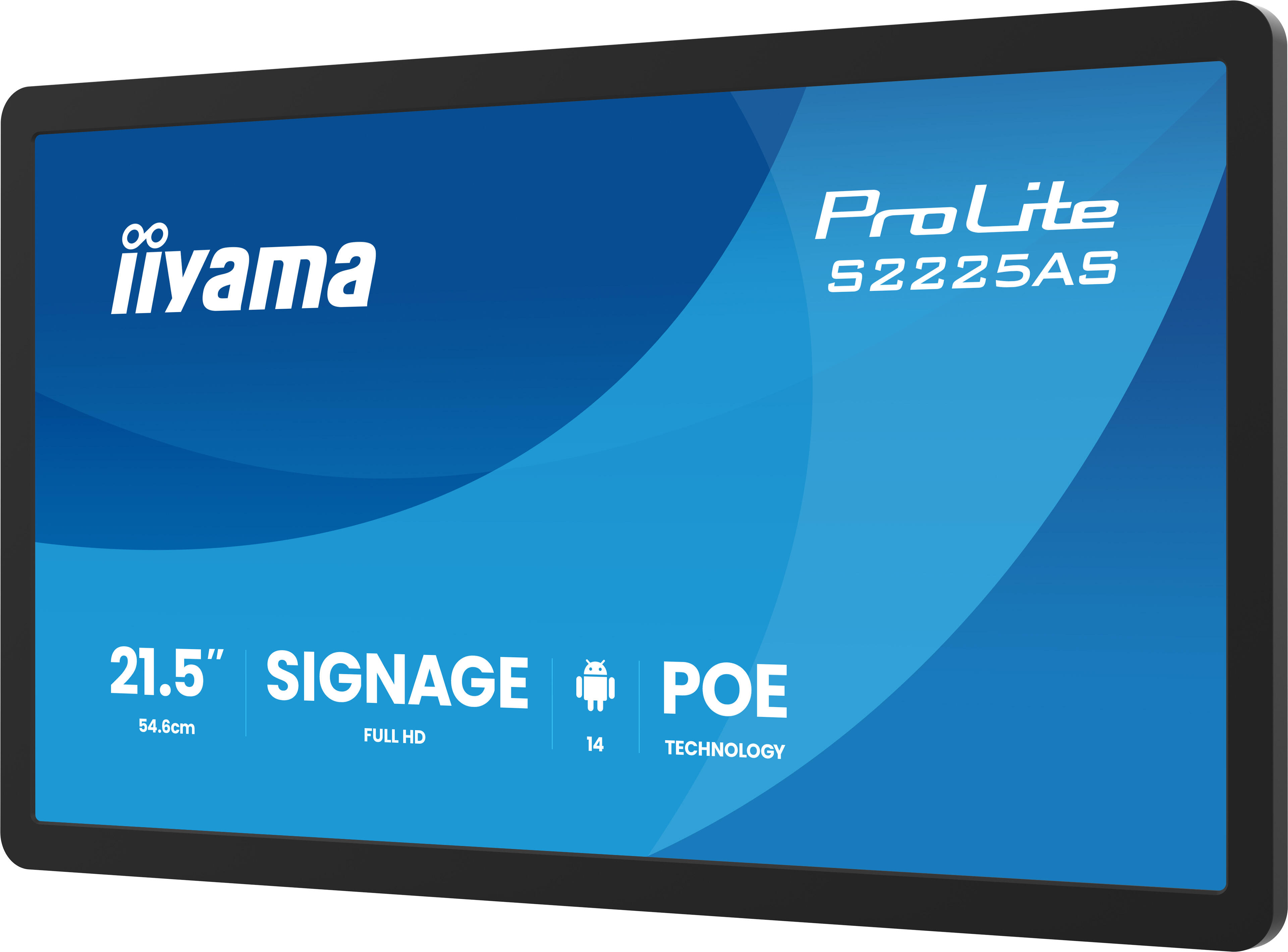 iiyama Digital signage S2225AS-B1P / S2225AS-B1P Black 54.6 cm (21.5")