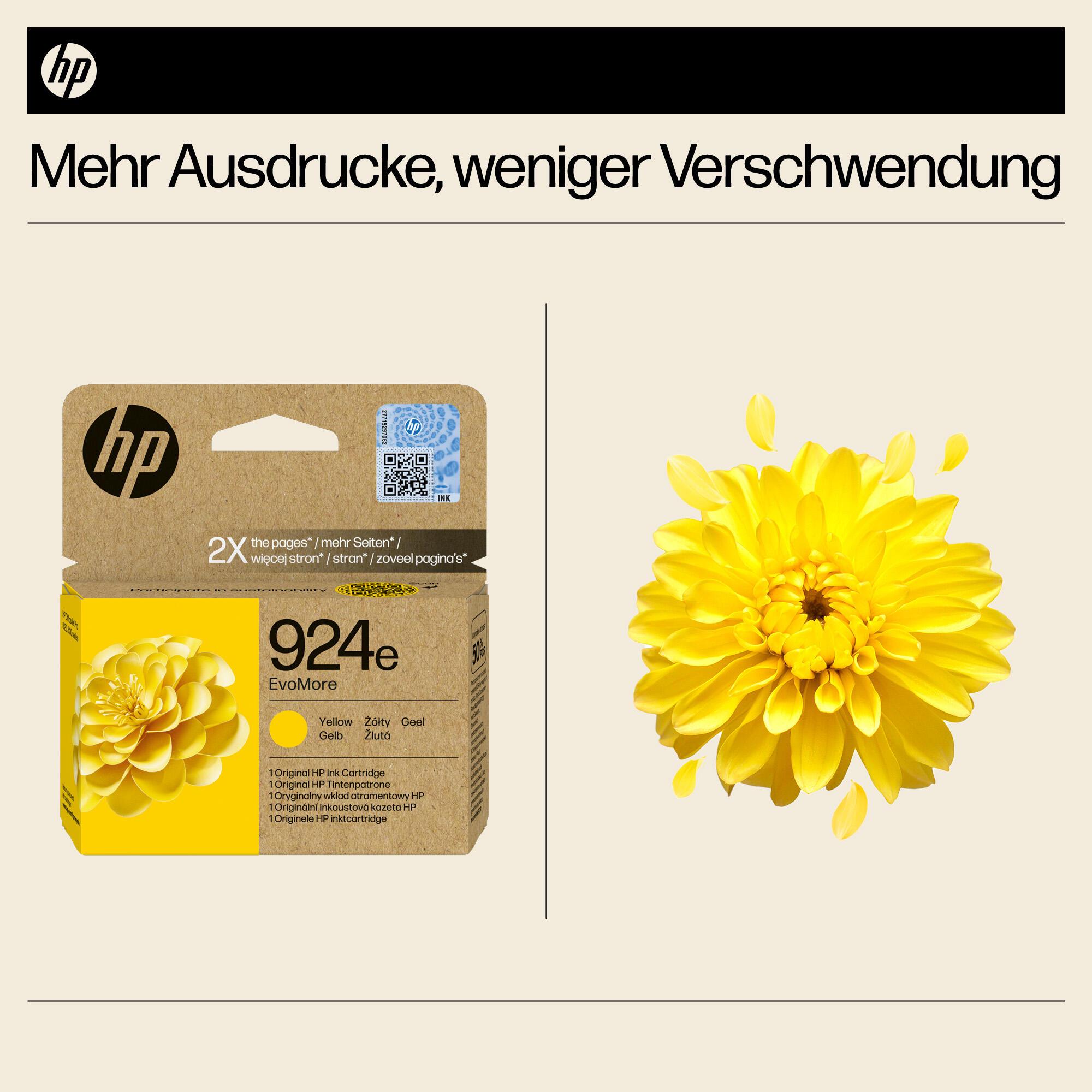 HP Tinta 924E / 4K0U9NE Amarillo XL