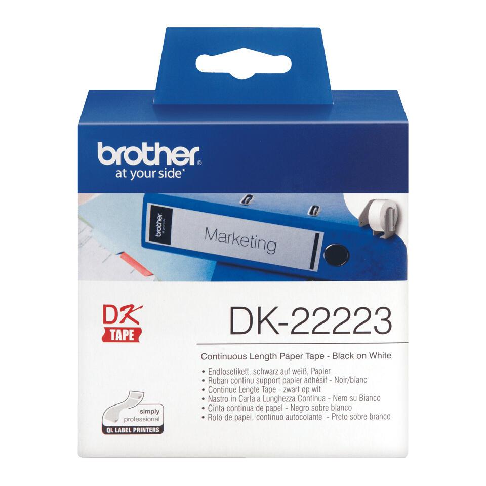 Brother Étiquette DK-22223 / DK22223 Blanc