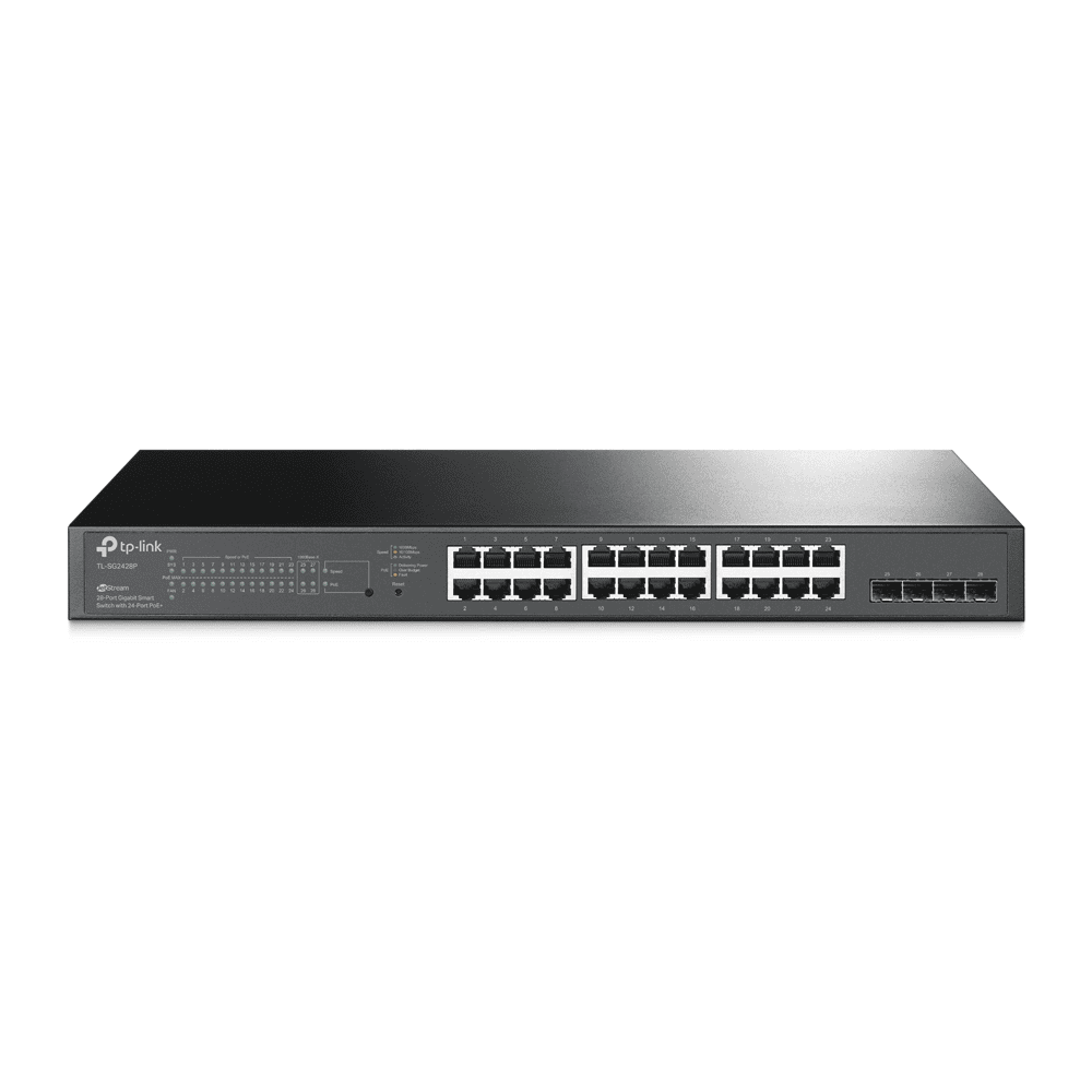 TP-LINK Interruptor SG2428P / TL-SG2428P Negro