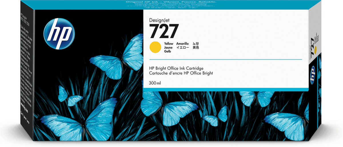 HP Tinte 727 / F9J78A Gelb XXL