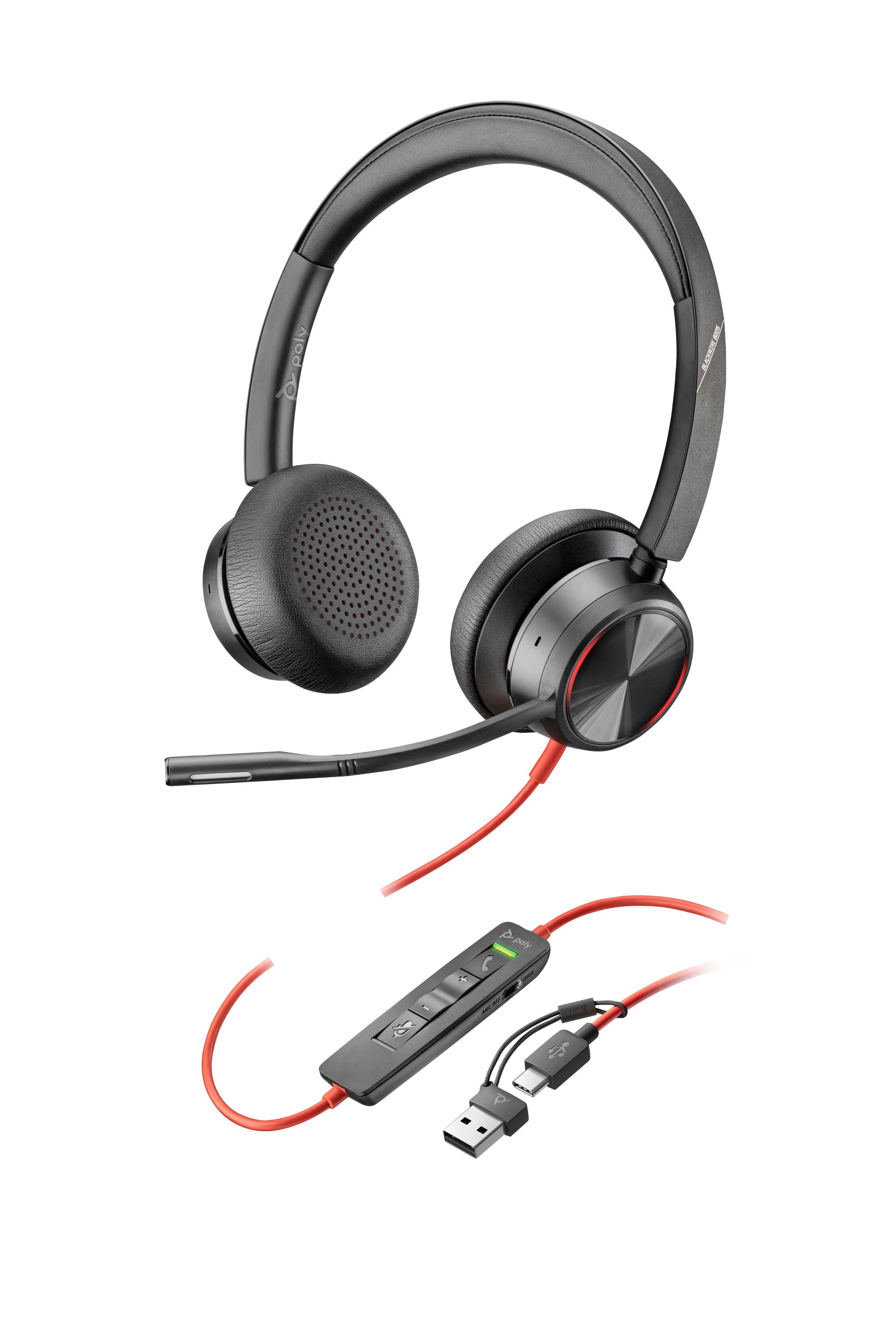 Plantronics/Poly Auriculares Blackwire 8225 / 8X223AA Negro