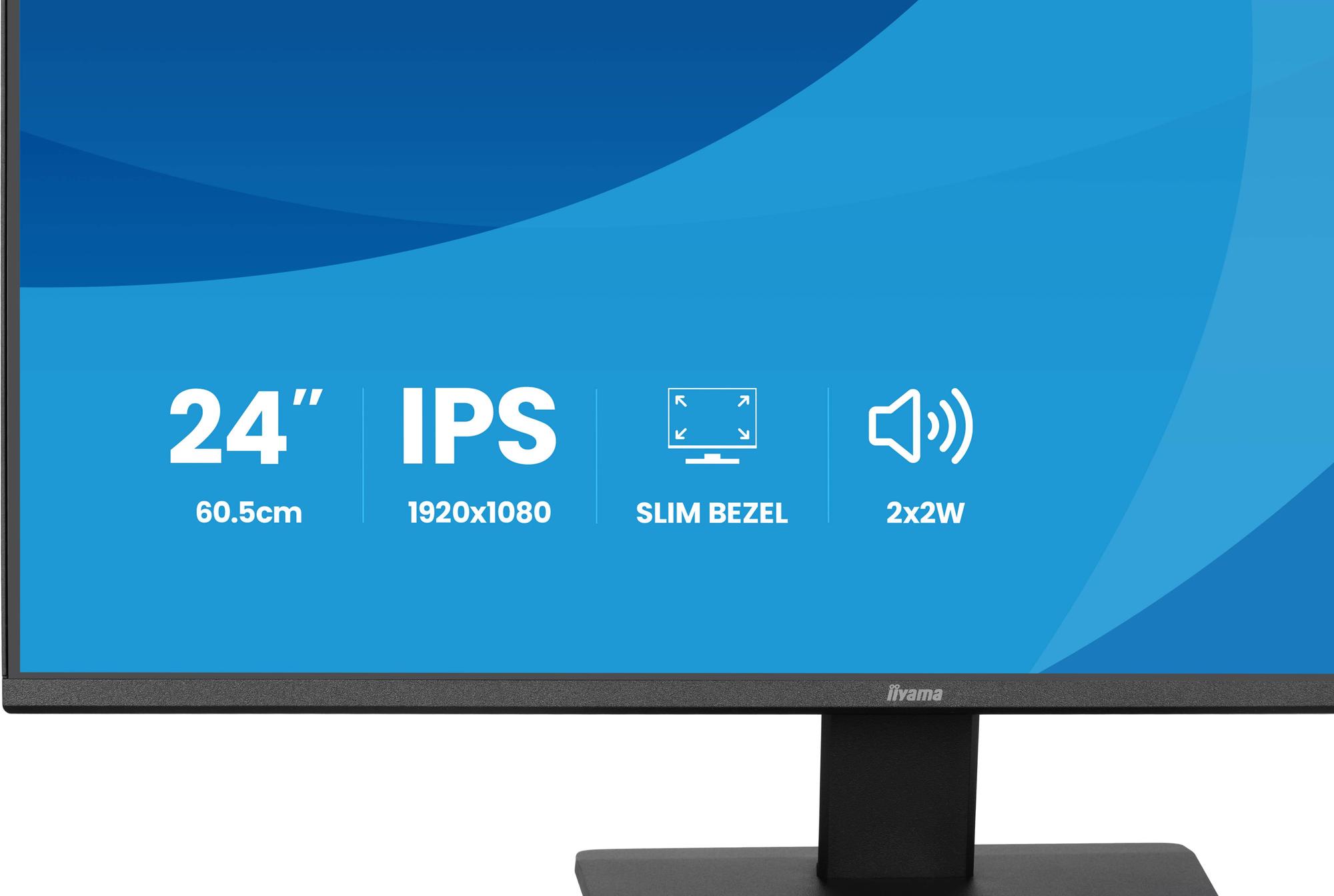 iiyama Monitor ProLite X2491HS / X2491HS-B1 Schwarz 60,5 cm (23.8")