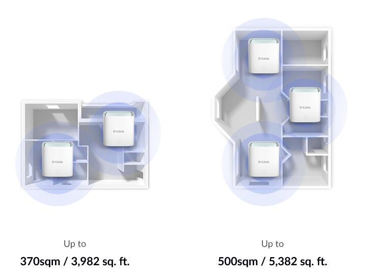 D-Link Sistema WLAN a rete EAGLE PRO AI M15 / M15-2 Bianco Doppelpack
