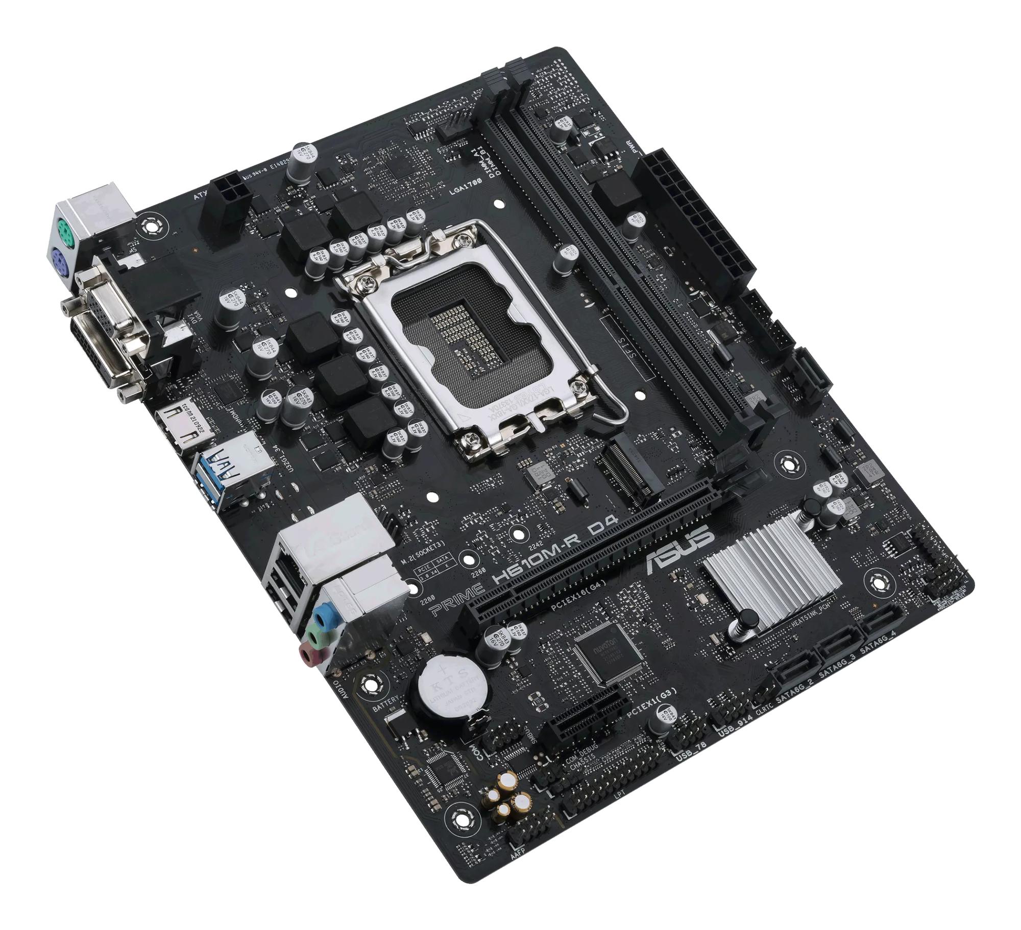 ASUS Carte mère PRIME H610M-R D4-SI / 90MB1B40-M0ECY0 Noir