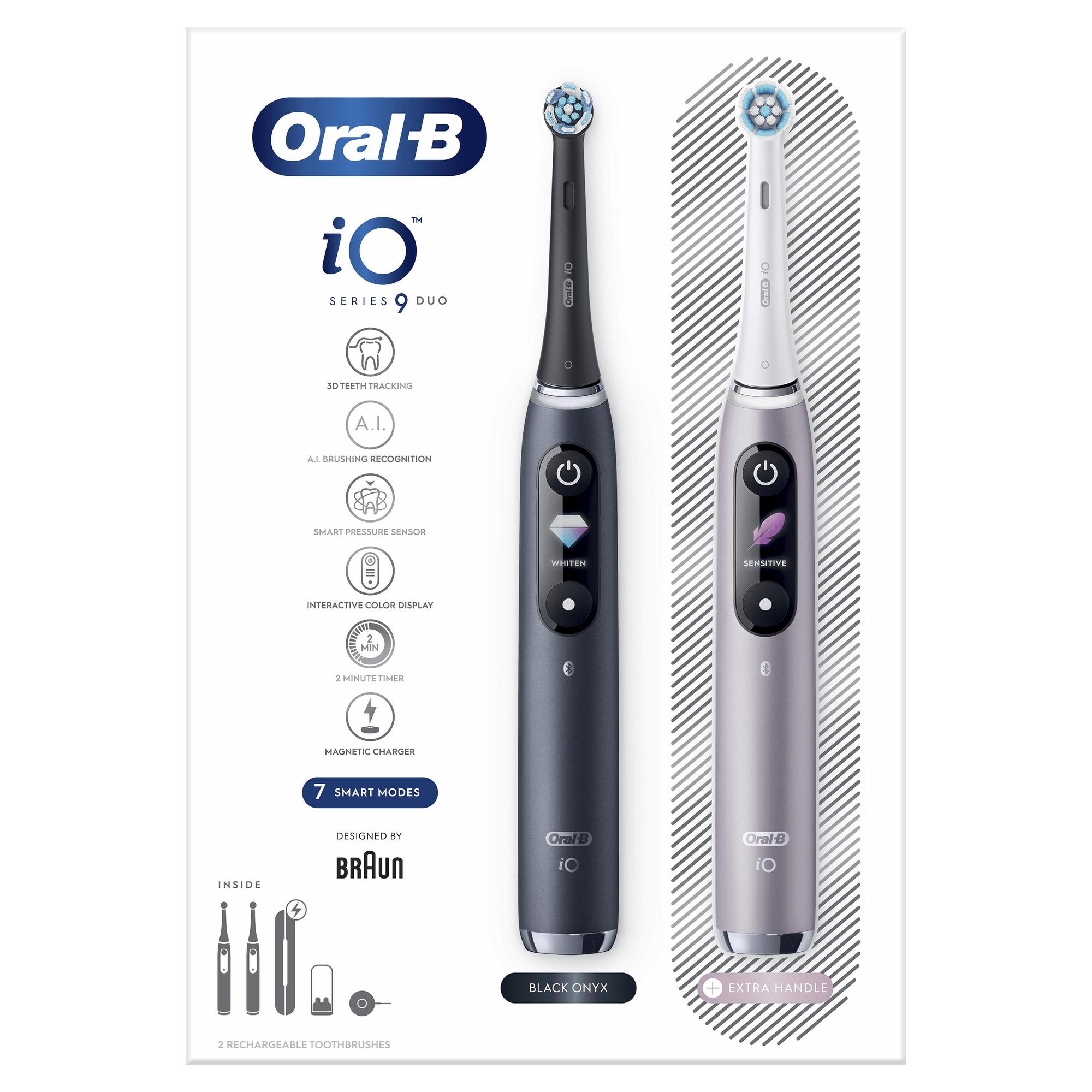 Oral-B Zahnbürste iO Series 9 Duo / 80363731 Schwarz, Silber