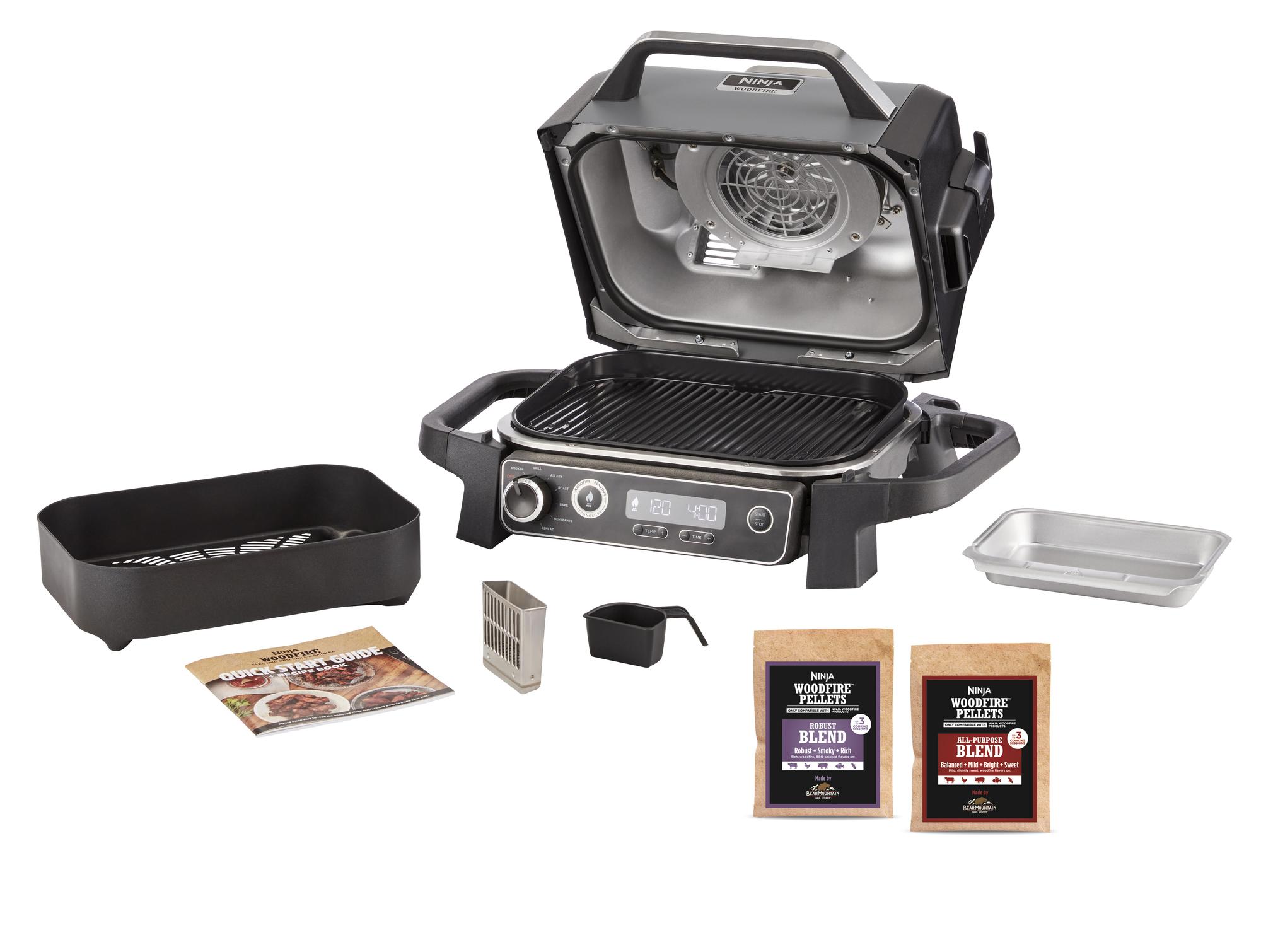 SharkNinja elektrischer Grill Ninja Woodfire / OG701EU Schwarz
