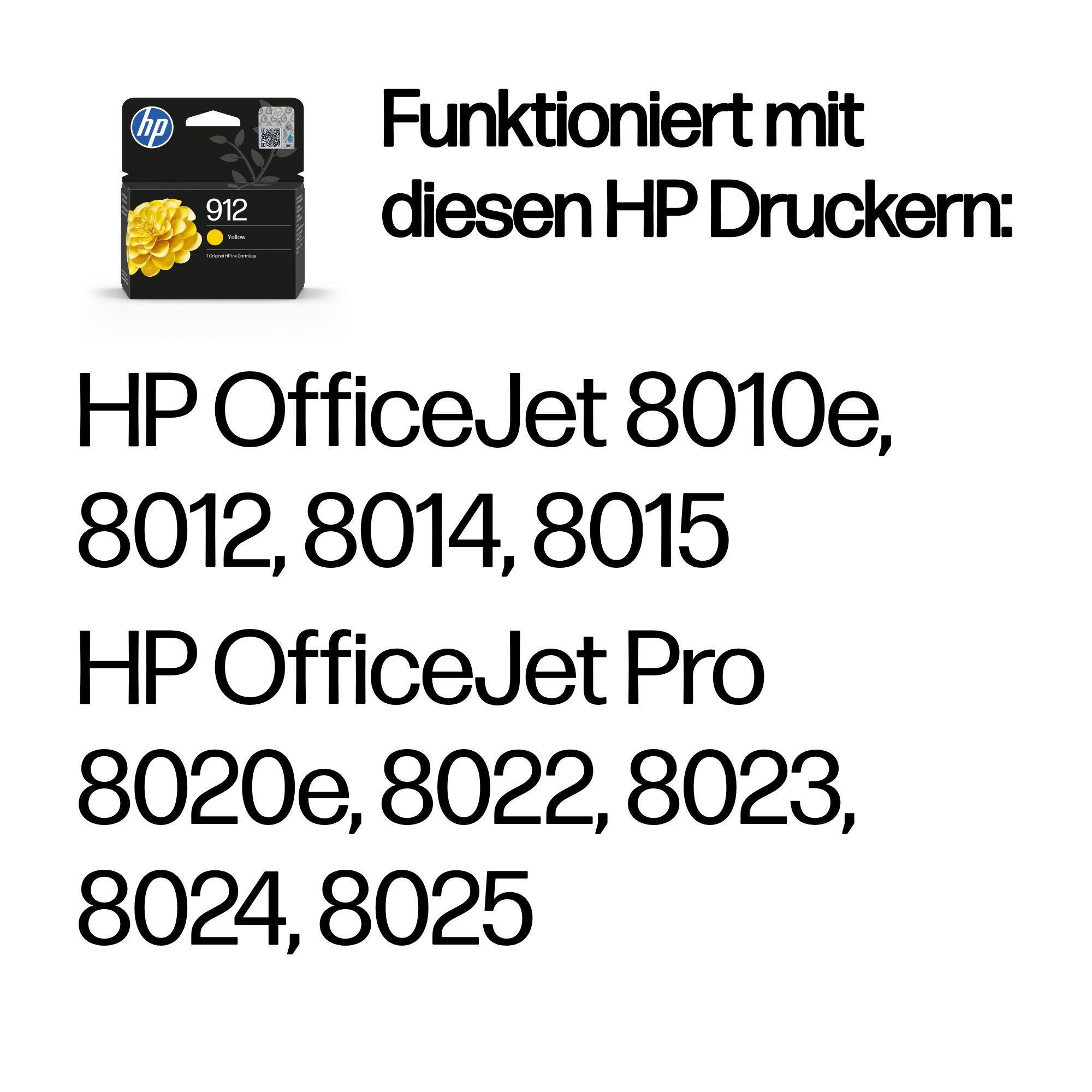 HP Tinta 912 / 3YL79AE Amarillo Standard