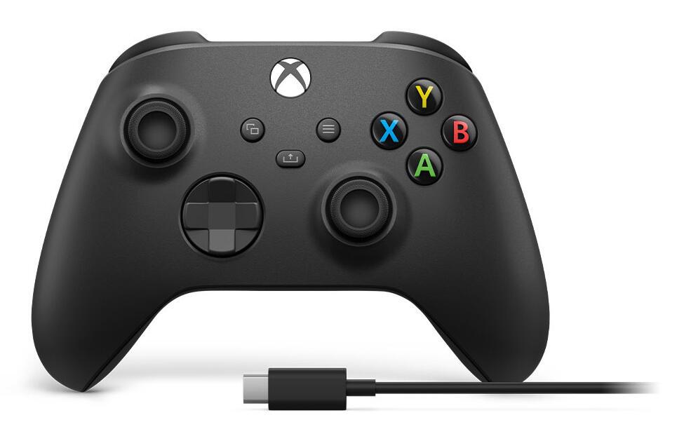 Microsoft Controller Xbox Wireless mit Kabel / EP2-29944 Black Multipack