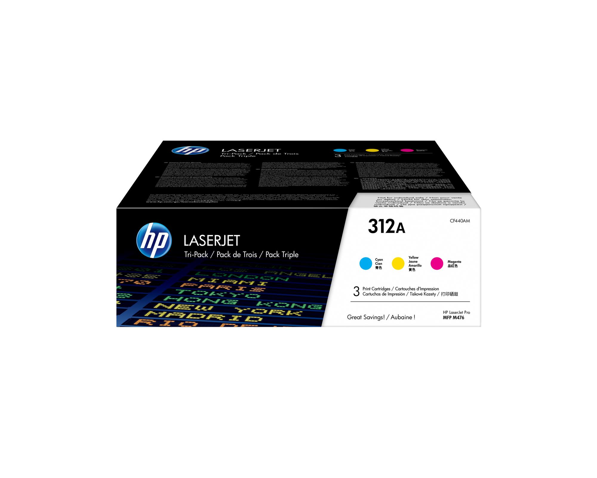 HP Toner 312A / CF440AM C,M,Y Multipack