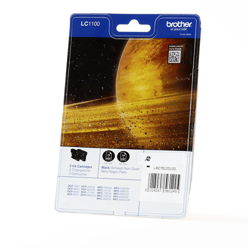 Brother Tinte LC-1100BKBP2DR Schwarz
