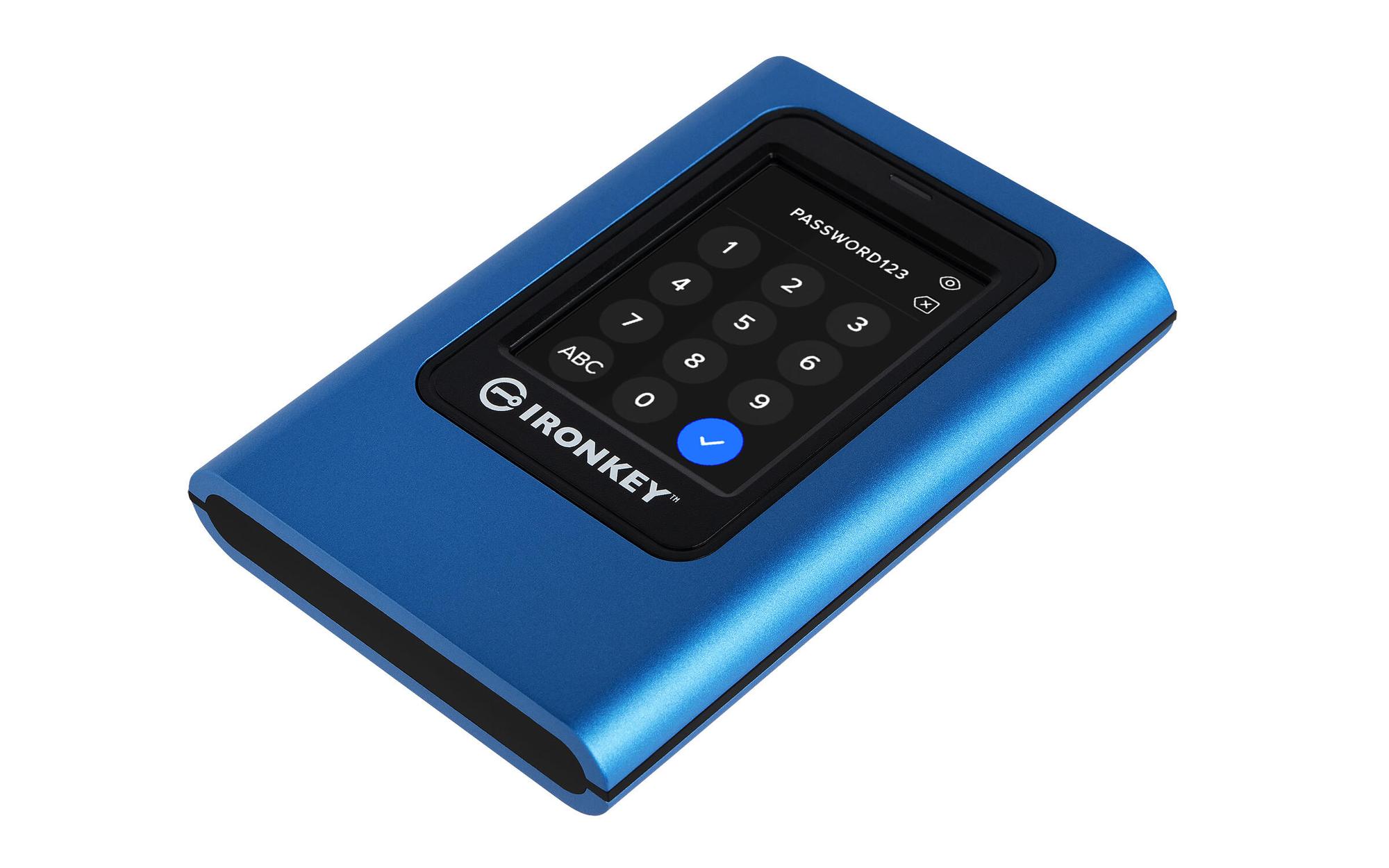Kingston SSD esterno IronKey Vault Privacy 960GB / IKVP80ES/960G Blu