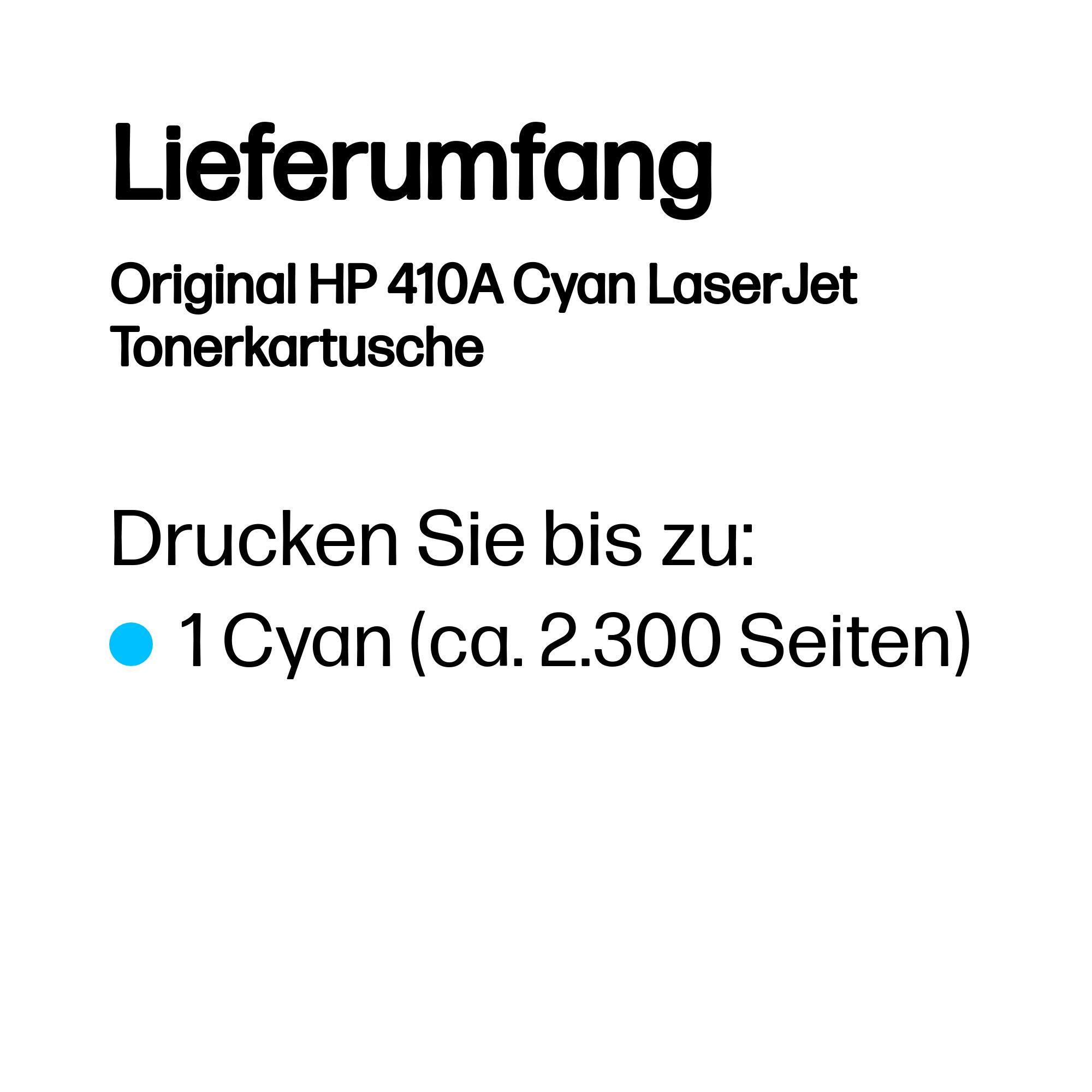 HP Tóner 410A / CF411A Cian Standard