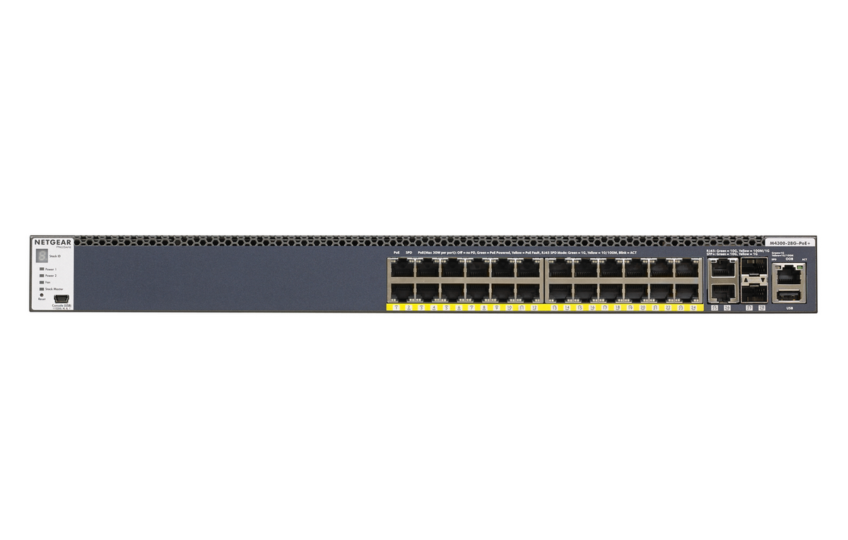 Netgear Switch M4300-28G-PoE+ / GSM4328PA-100NES Black