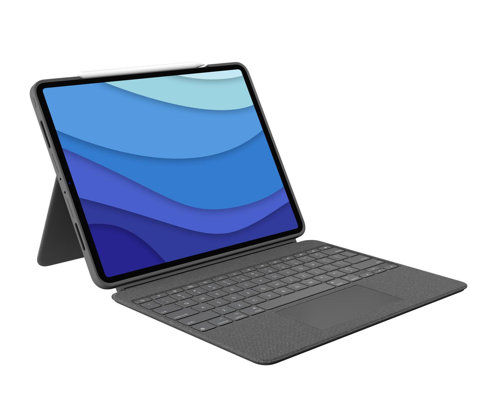 Logitech Coperchio e tastiera Combo Touch iPad Pro / 920-010208 Grigio