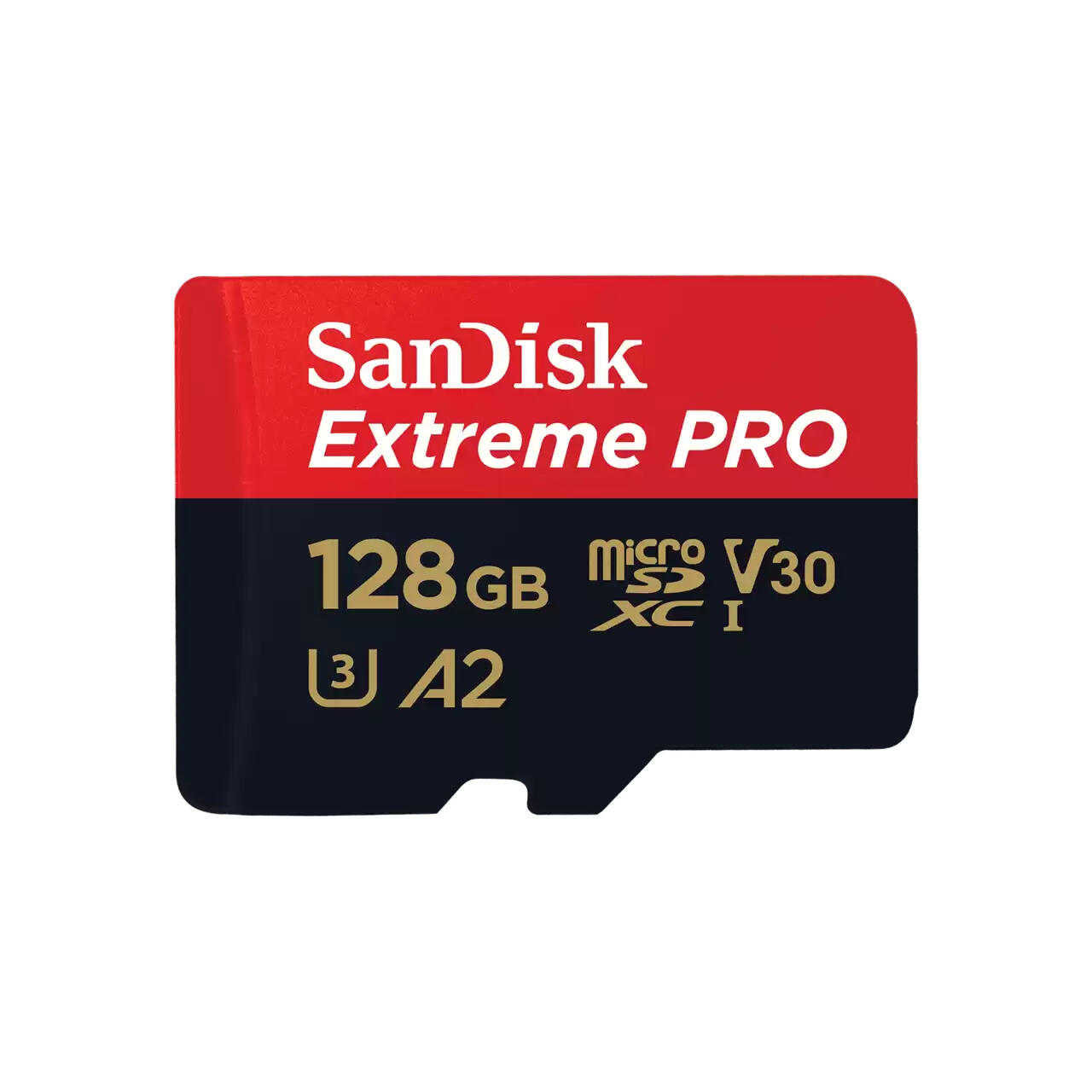 SanDisk Micro SD card Extreme Pro 128GB V30 / SDSQXCD-128G-GN6MA Black, red S