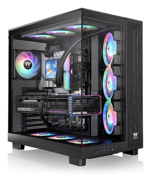 Thermaltake Alloggiamento per PC View 380 XL TG ARGB / CA-11E-00M1WN-00 Nero
