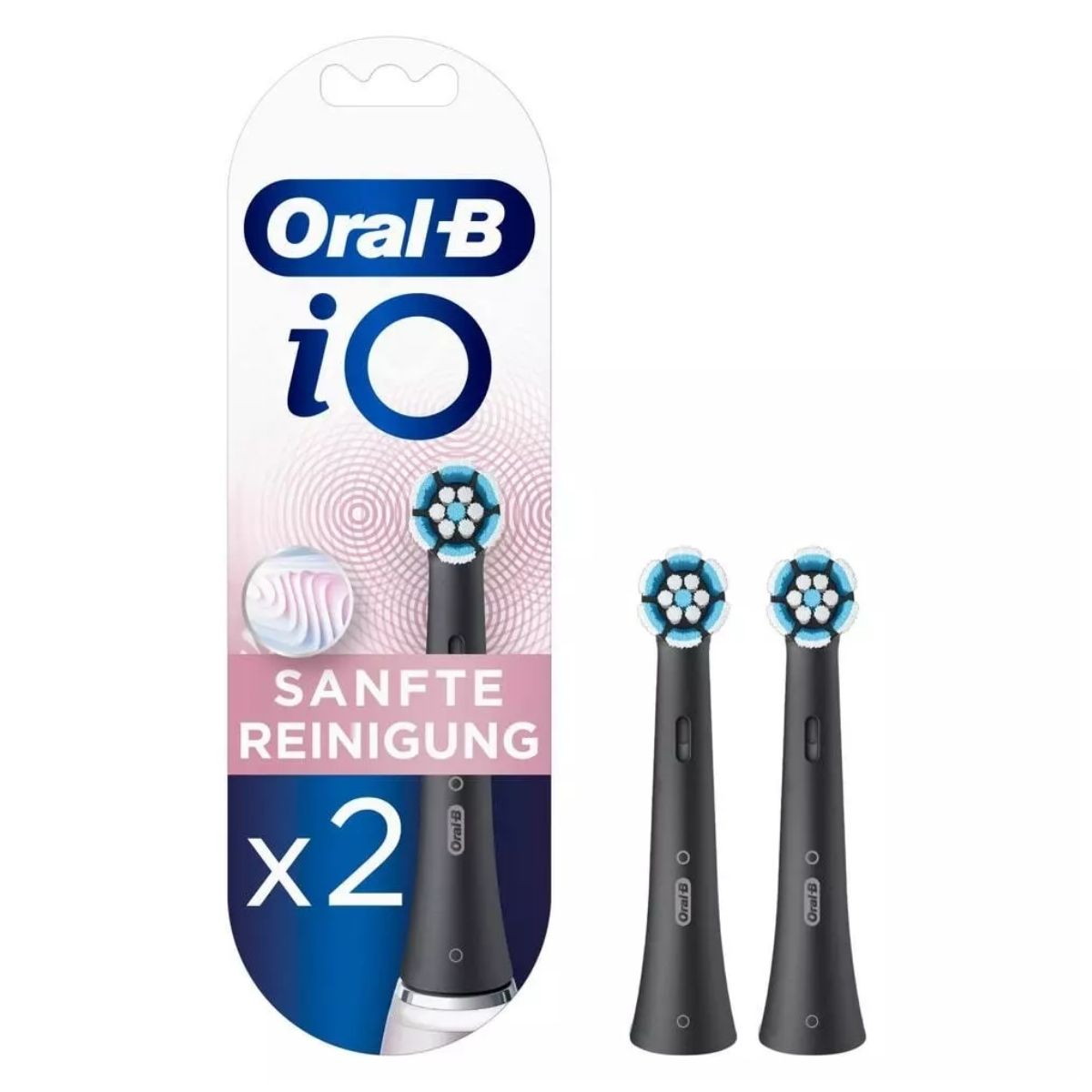 Oral-B Sonic toothbrush head 2x iO / 4210201418993 Black Double pack