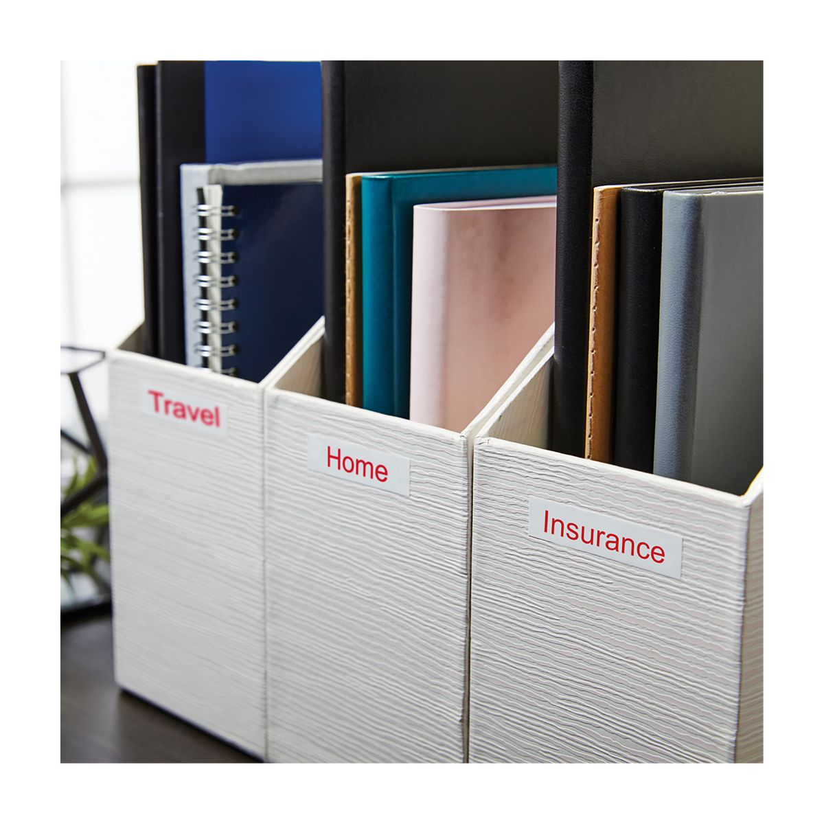 Dymo Cinta 45015 / S0720550 Rojo sobre Blanco