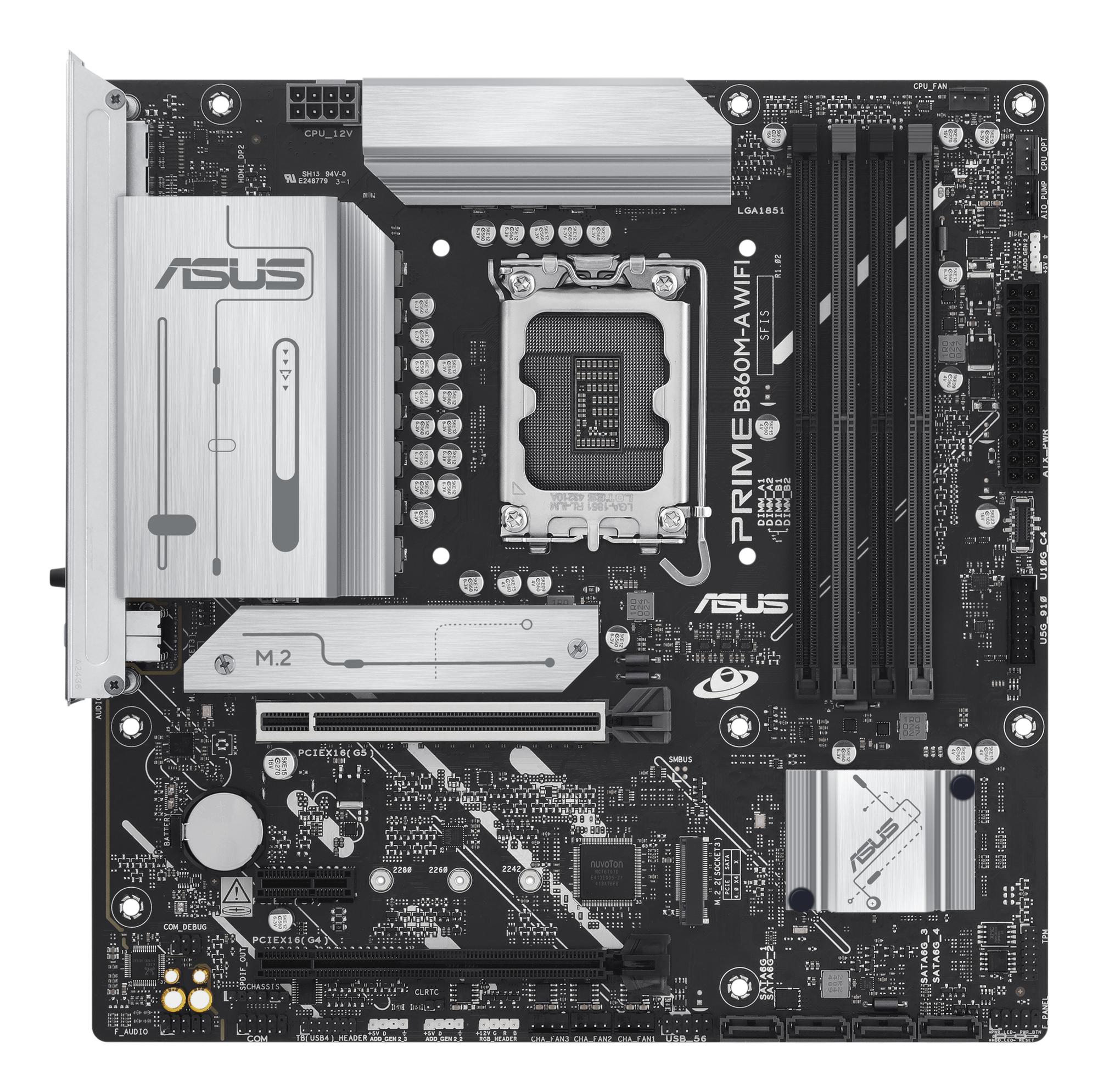 ASUS Carte mère PRIME B860M-A WIFI / 90MB1JY0-M0EAY0 Noir