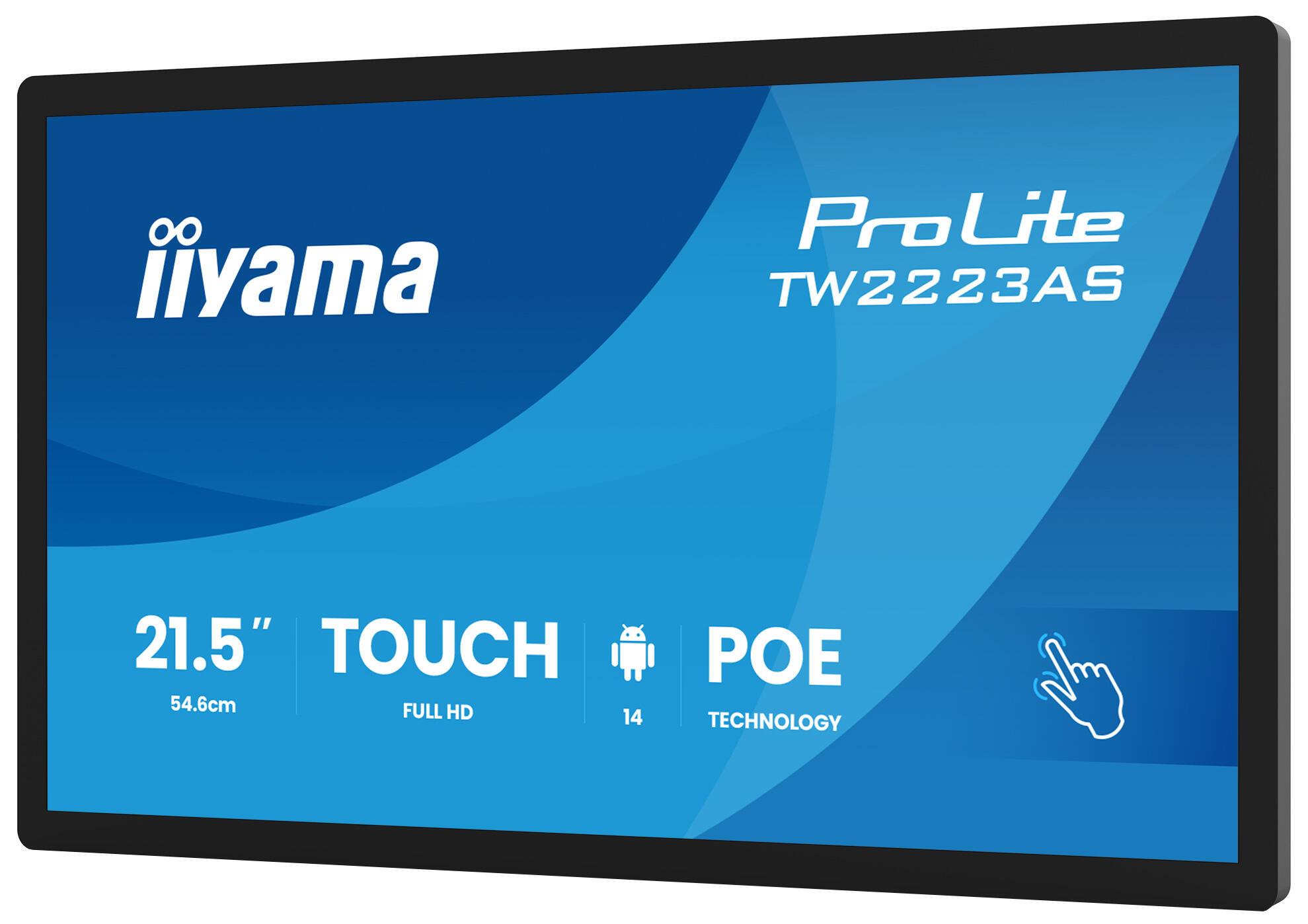 iiyama Monitor TW2223AS-B3P / TW2223AS-B3P Schwarz 54,6 cm (21.5")