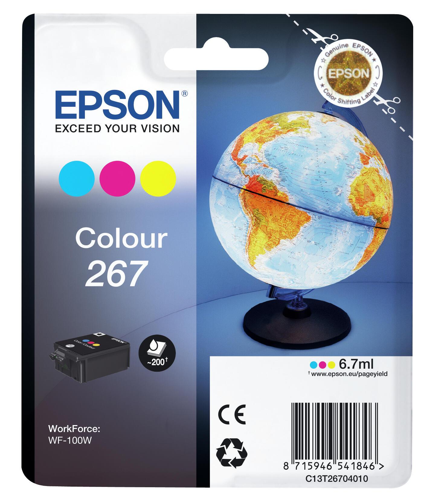 Epson Ink 267 / C13T26704010 C,M,Y Multipack