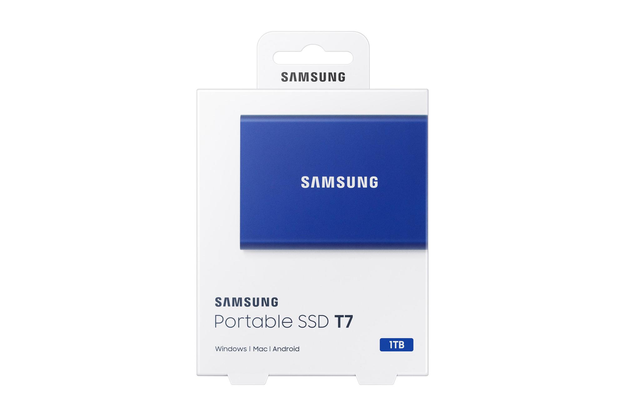 Samsung SSD esterno T7 1TB / MU-PC1T0H/WW Blu