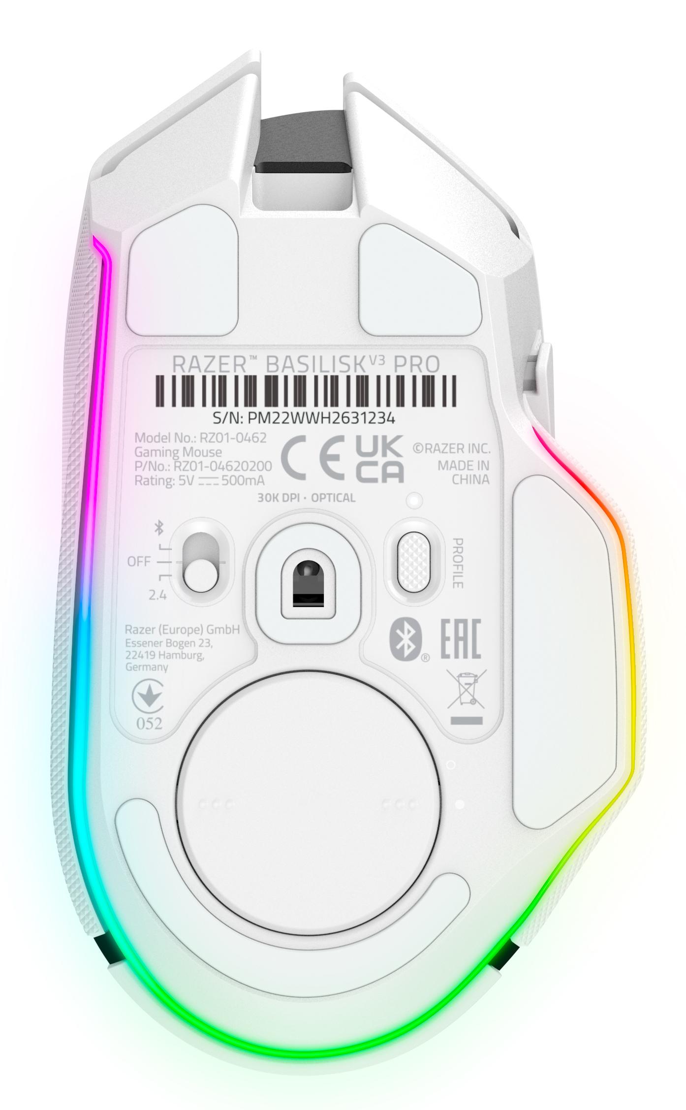 Razer Mouse Basilisk V3 Pro / RZ01-04620200-R3G1 Bianco
