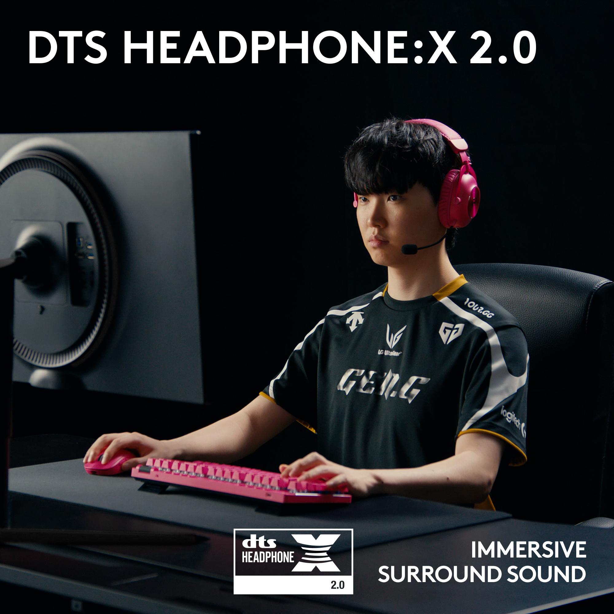 Logitech Headset Pro X 2 Lightspeed / 981-001275 Magenta