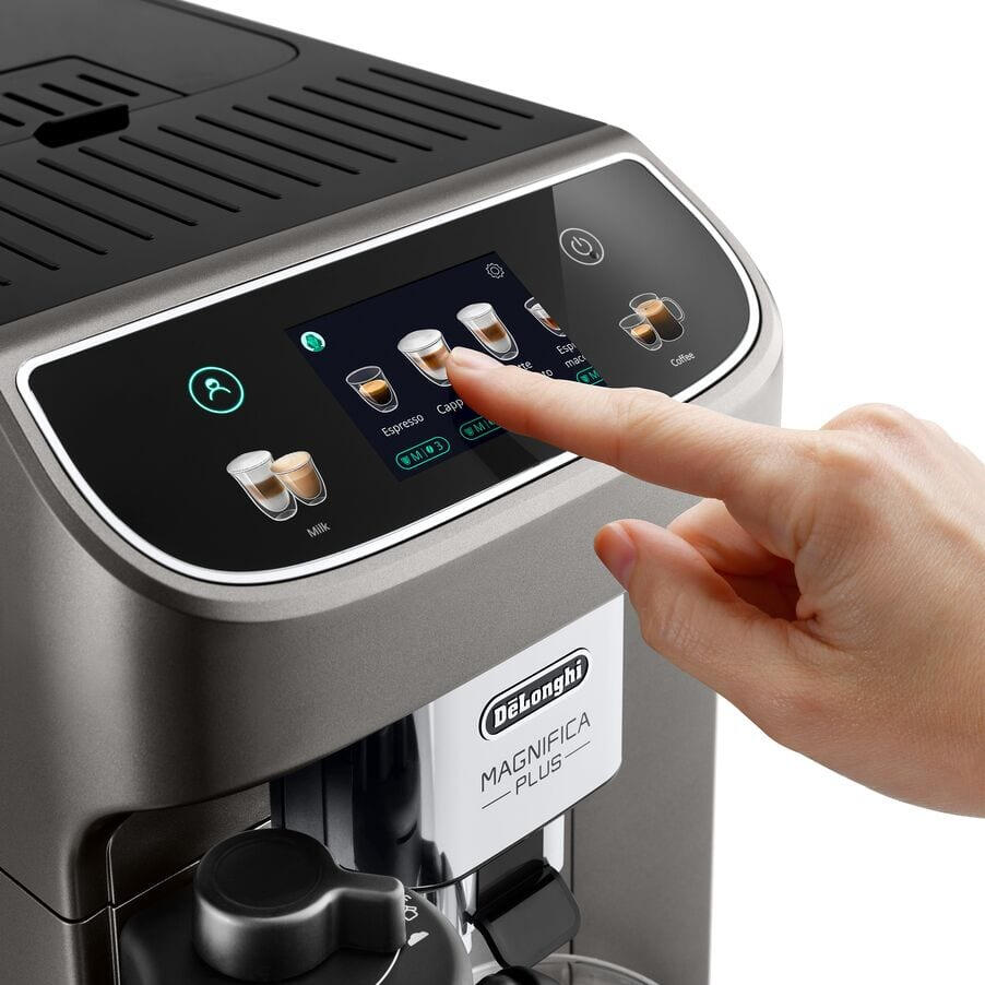 De’Longhi Macchina da caffè completamente automatica Magnifica Plus / ECAM320.70.TB Nero, grigio