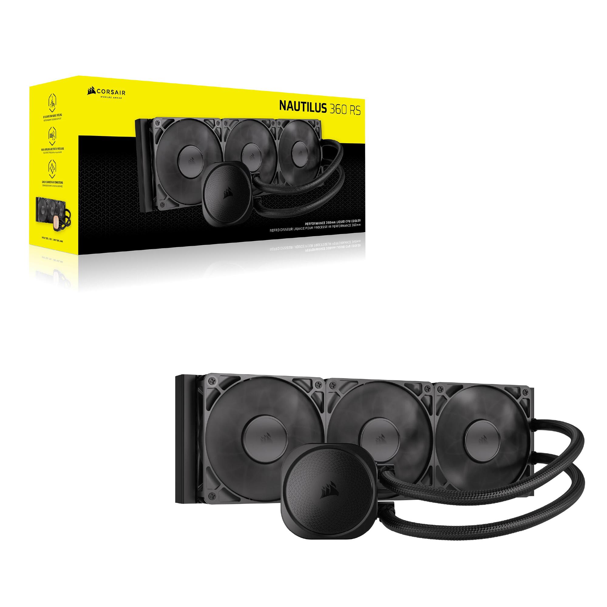 Corsair Wasserkühlung NAUTILUS 360 / CW-9060089-WW Schwarz XL