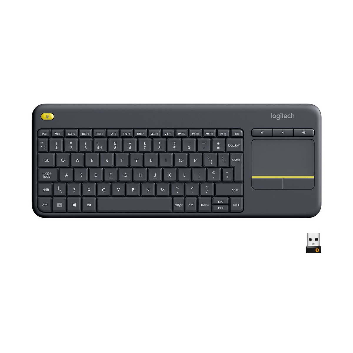 Logitech Keyboard K400 Plus / 920-007145 Black