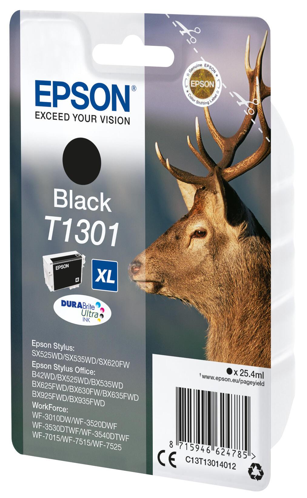 Epson Tinte T1301 / C13T13014012 Schwarz Standard