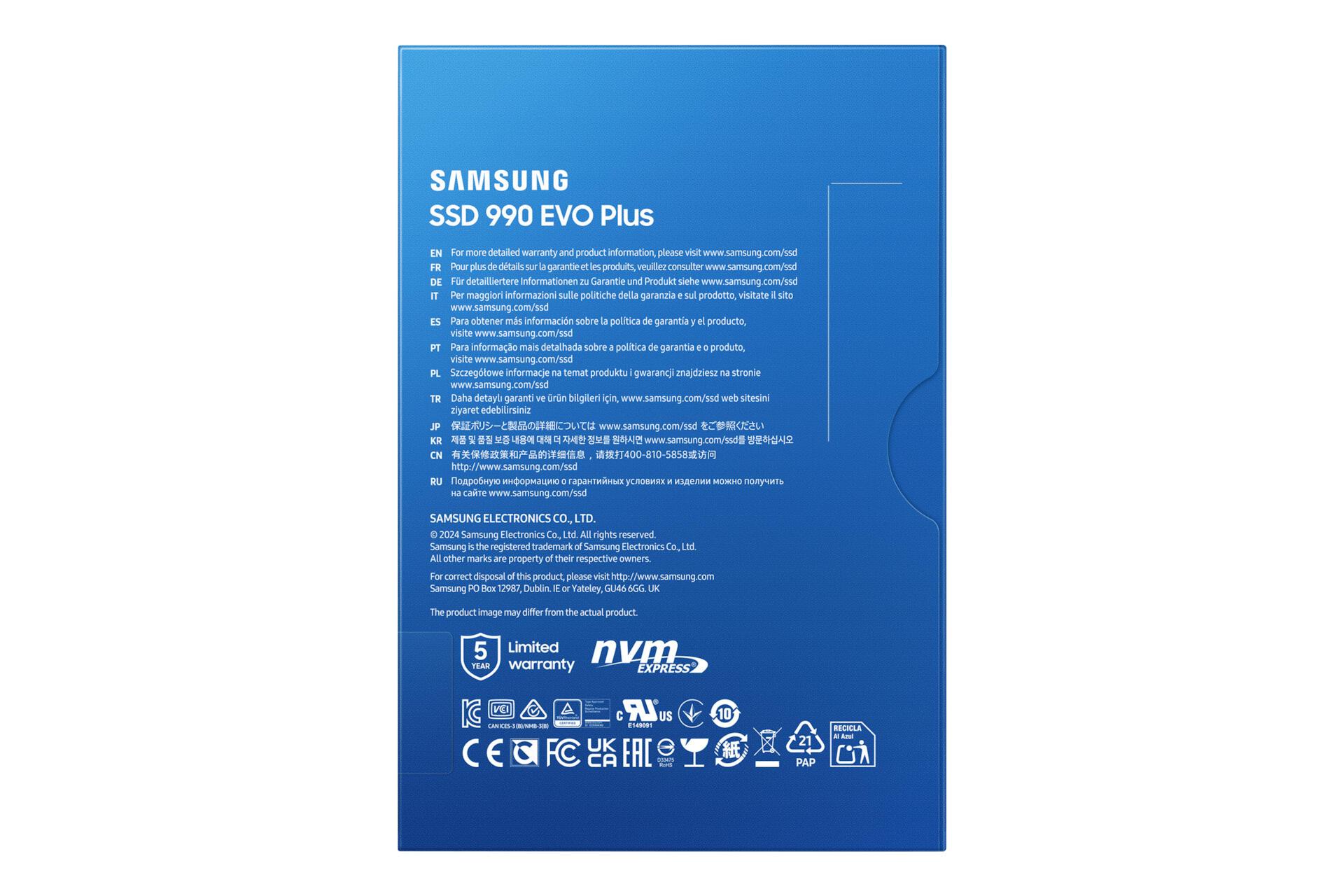 Samsung M.2 SSD 990 Evo Plus, 2TB / MZ-V9S2T0BW Schwarz