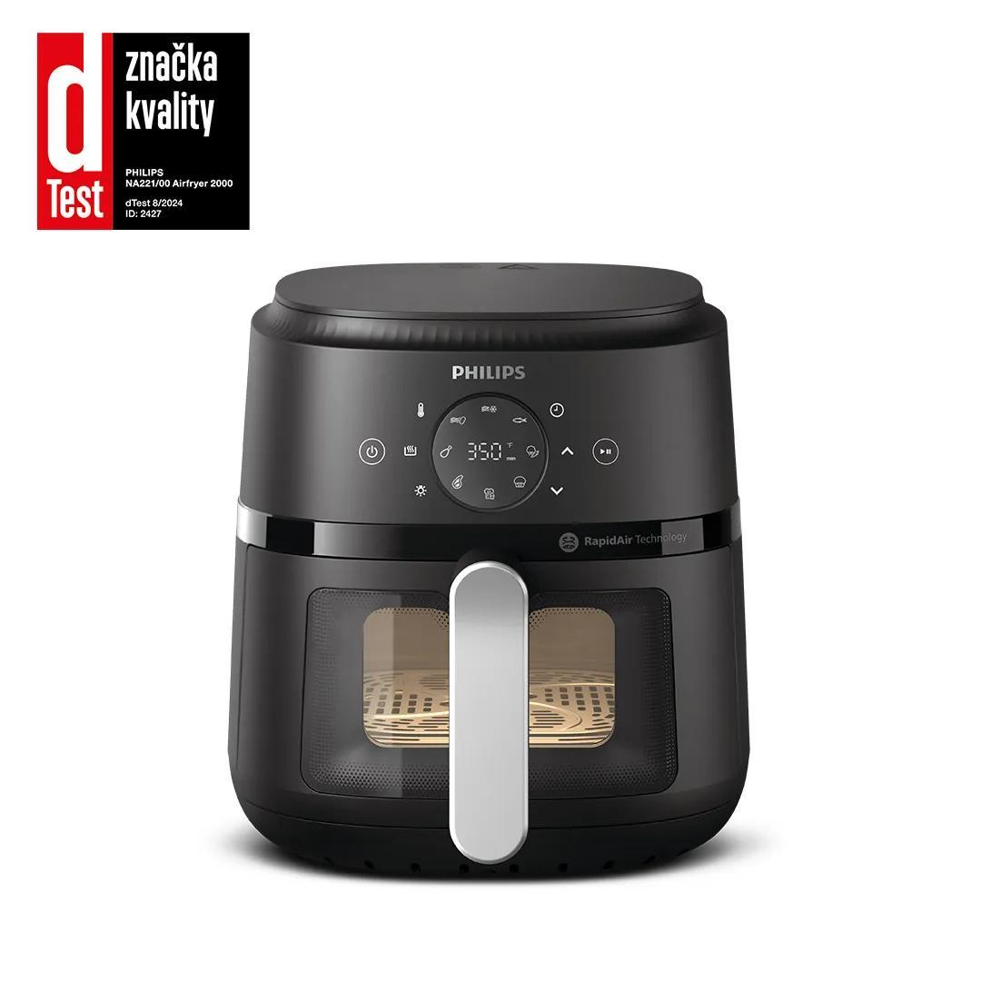 Philips Hot air fryer 2000 Series / NA221/00 Black, silver
