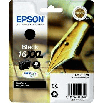 Epson Tinte 16XXL / C13T16814012 Schwarz XXL