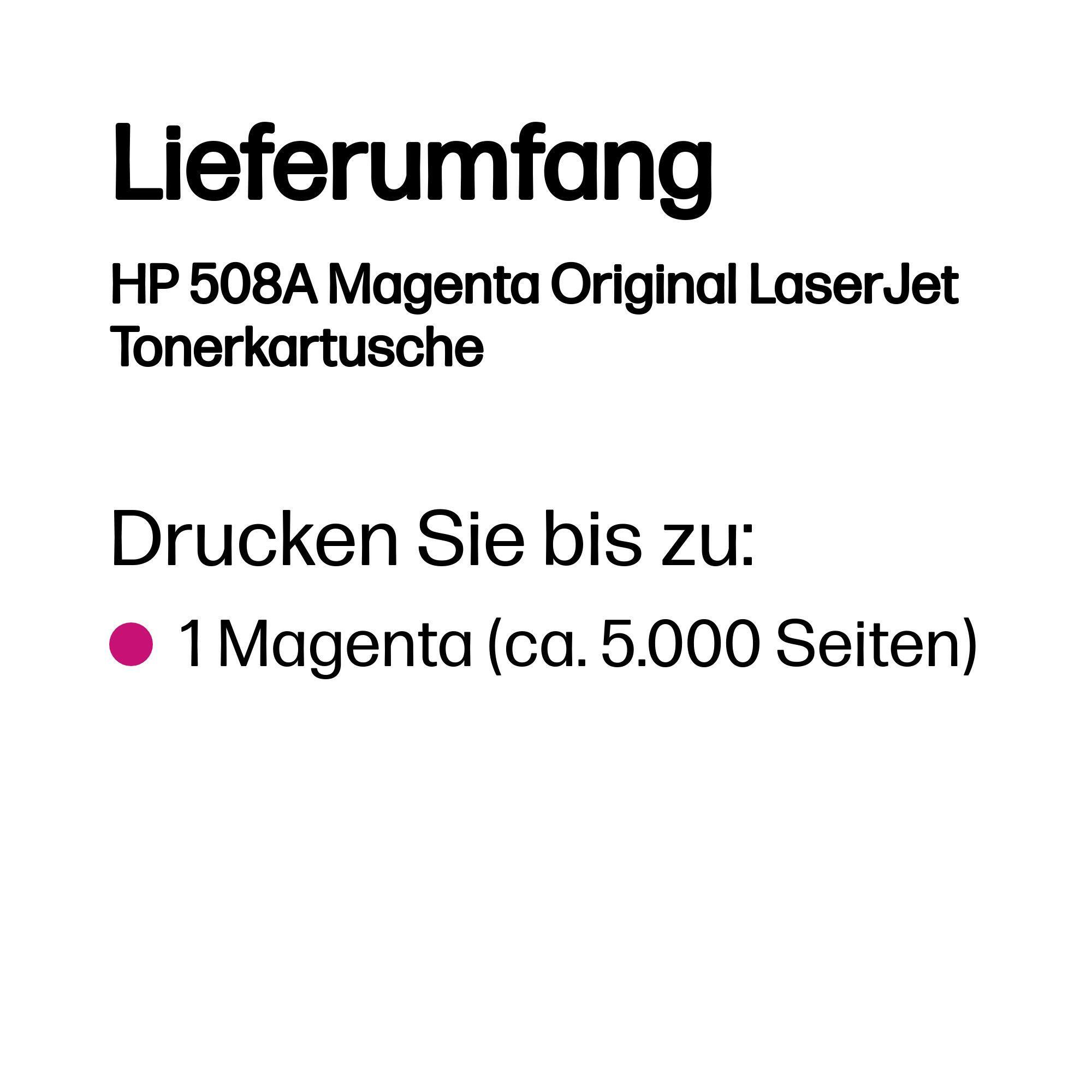 HP Toner 508A / CF363A Magenta Standard