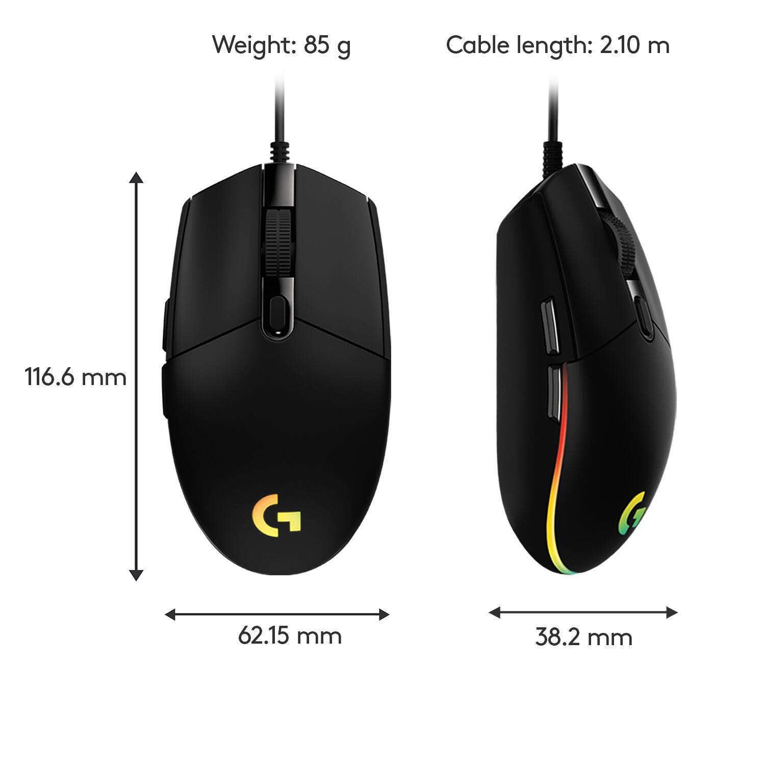 Logitech Maus G203 Lightsync / 910-005796 Schwarz